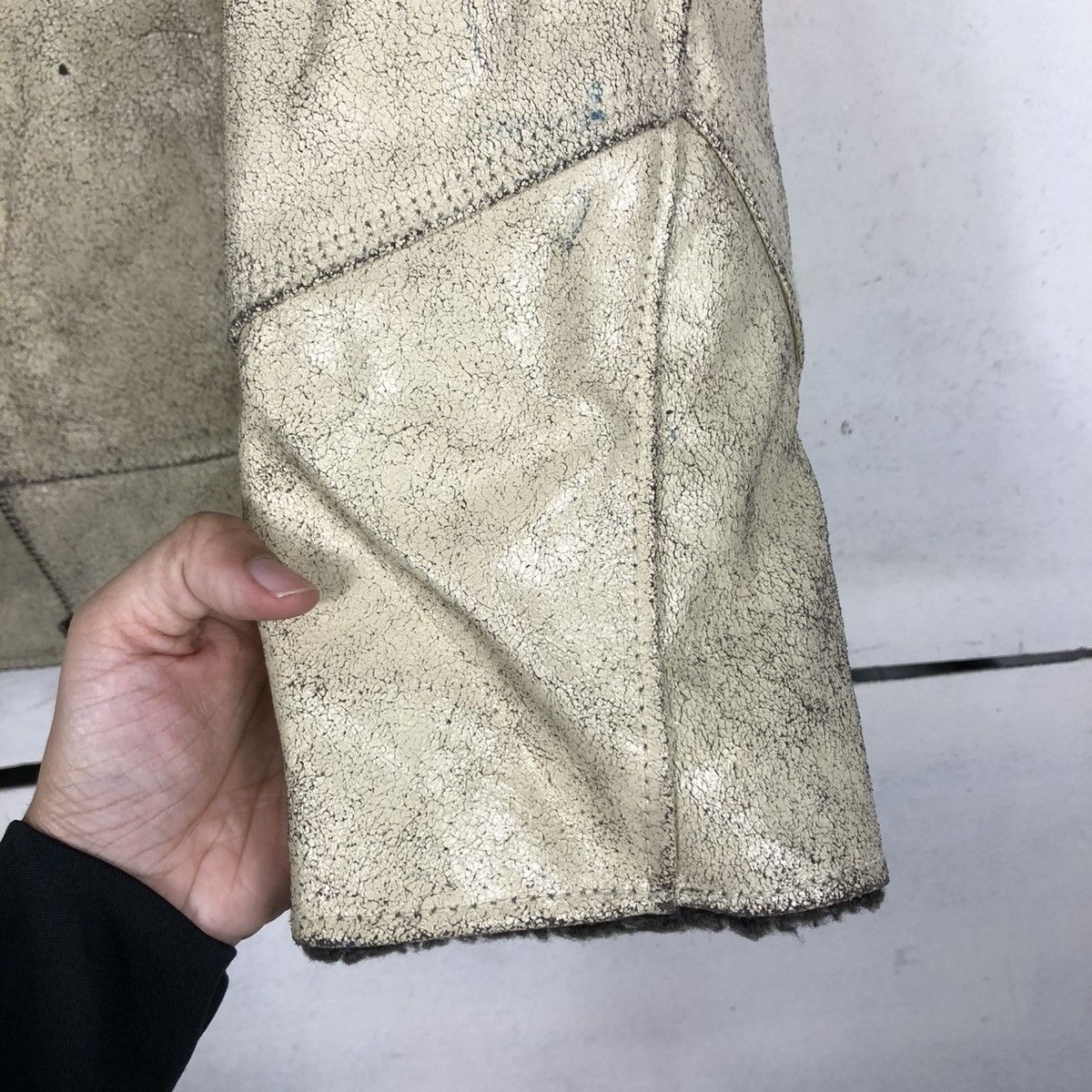 Japanese Brand VINTAGE BIKER COW LEATHER JACKET DOUBLE COLLAR ISSEY MIYAKE Size US M / EU 48-50 / 2 - 17 Thumbnail