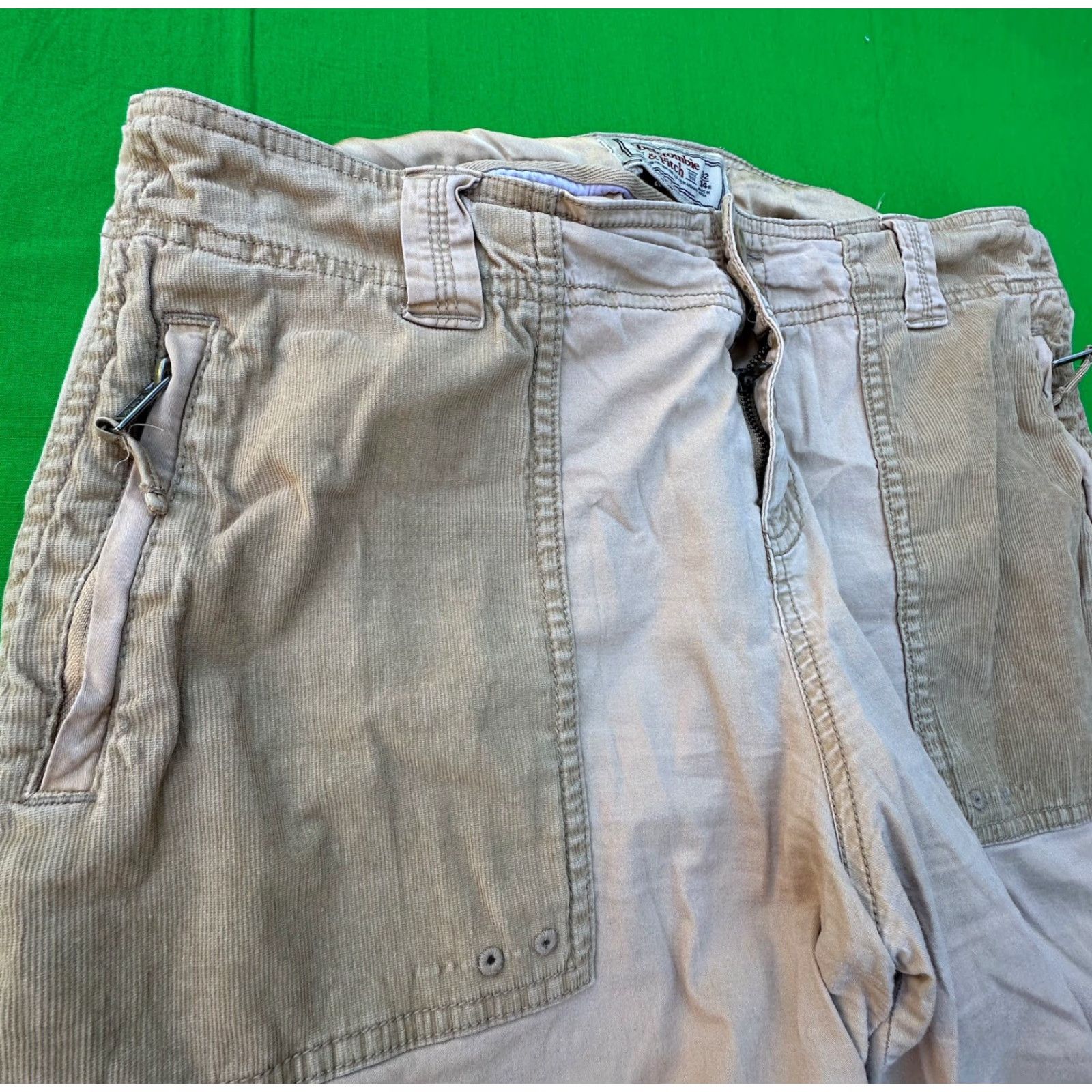 VINTAGE Abercrombie & Fitch Men's Brown Cargo Pants Size 32/14R Cargo Pants Mens Brown Size 32/14R