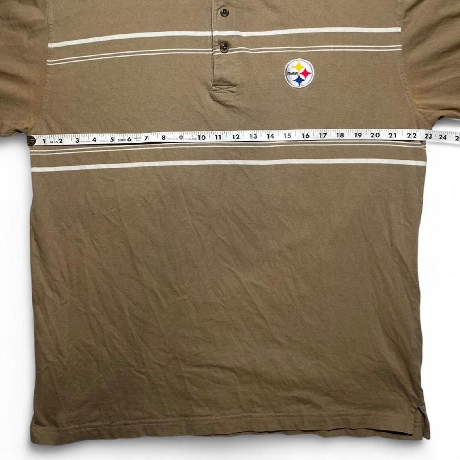 Other Pittsburgh Steelers Antigua Striped Polo Shirt Size Large Size US L / EU 52-54 / 3 - 7 Thumbnail