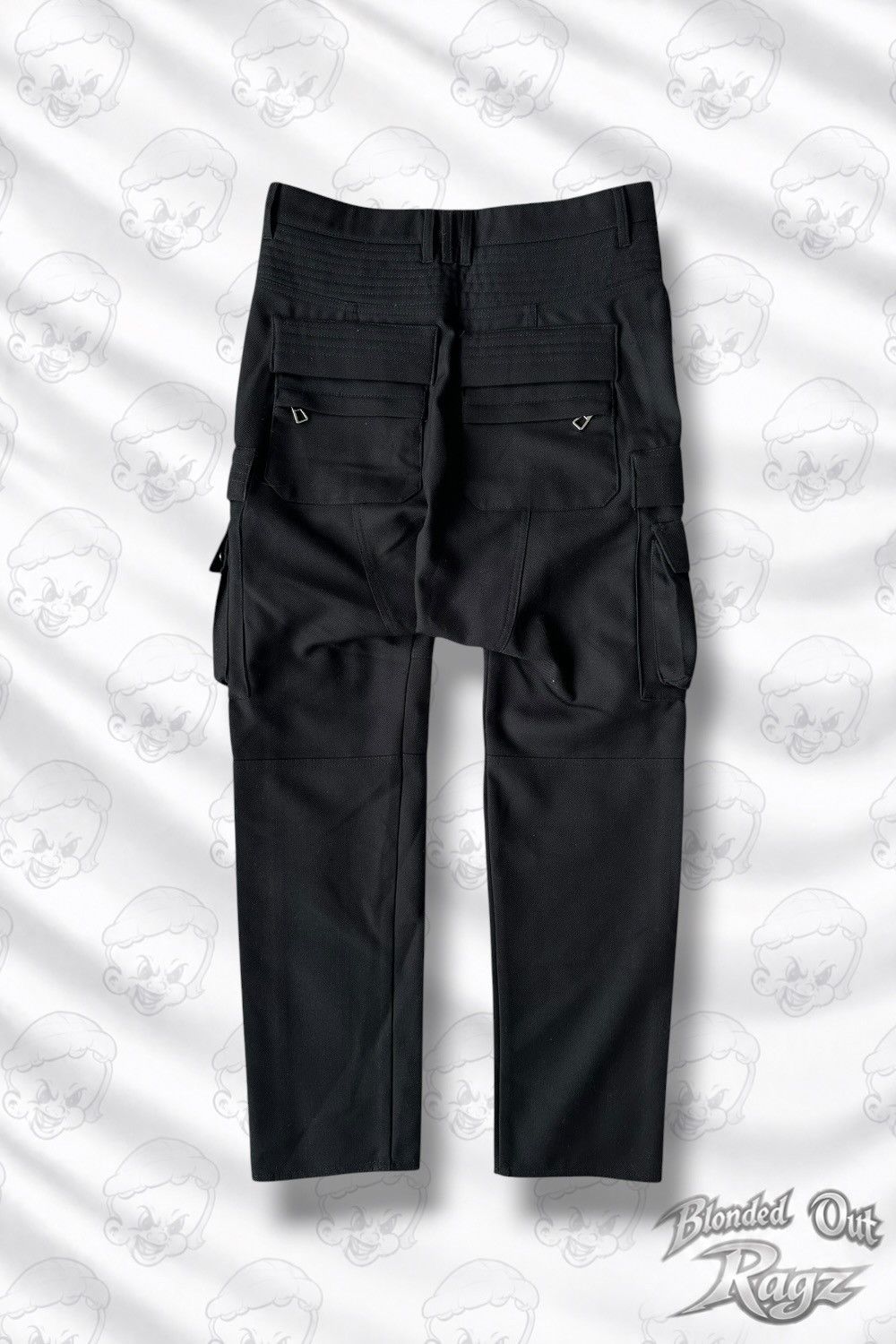 Balmain × H&M Balmain x H&M Drop Crotch Cargo Wool Pants Brand New Size US 31 - 2 Thumbnail