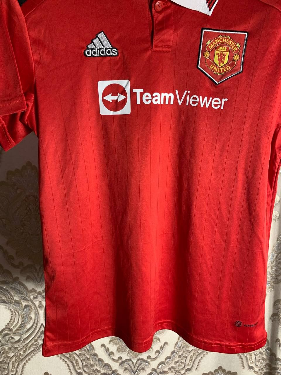 Vintage Very Rare Adidas FC Manchester United England Soccer Jersey Size US XS / EU 42 / 0 - 3 Thumbnail