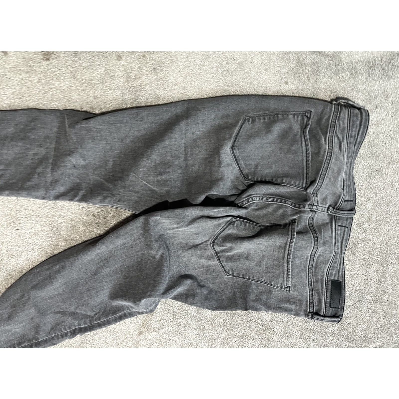 Abercrombie & Fitch Abercrombie & Fitch Womens Jeans Black 28 Inseam 28 Skinny Super Harper Dark Denim Cotton Pockets Button 6 Regular Size 28x28 A&F Size 28" / US 6 / IT 42 - 4 Thumbnail