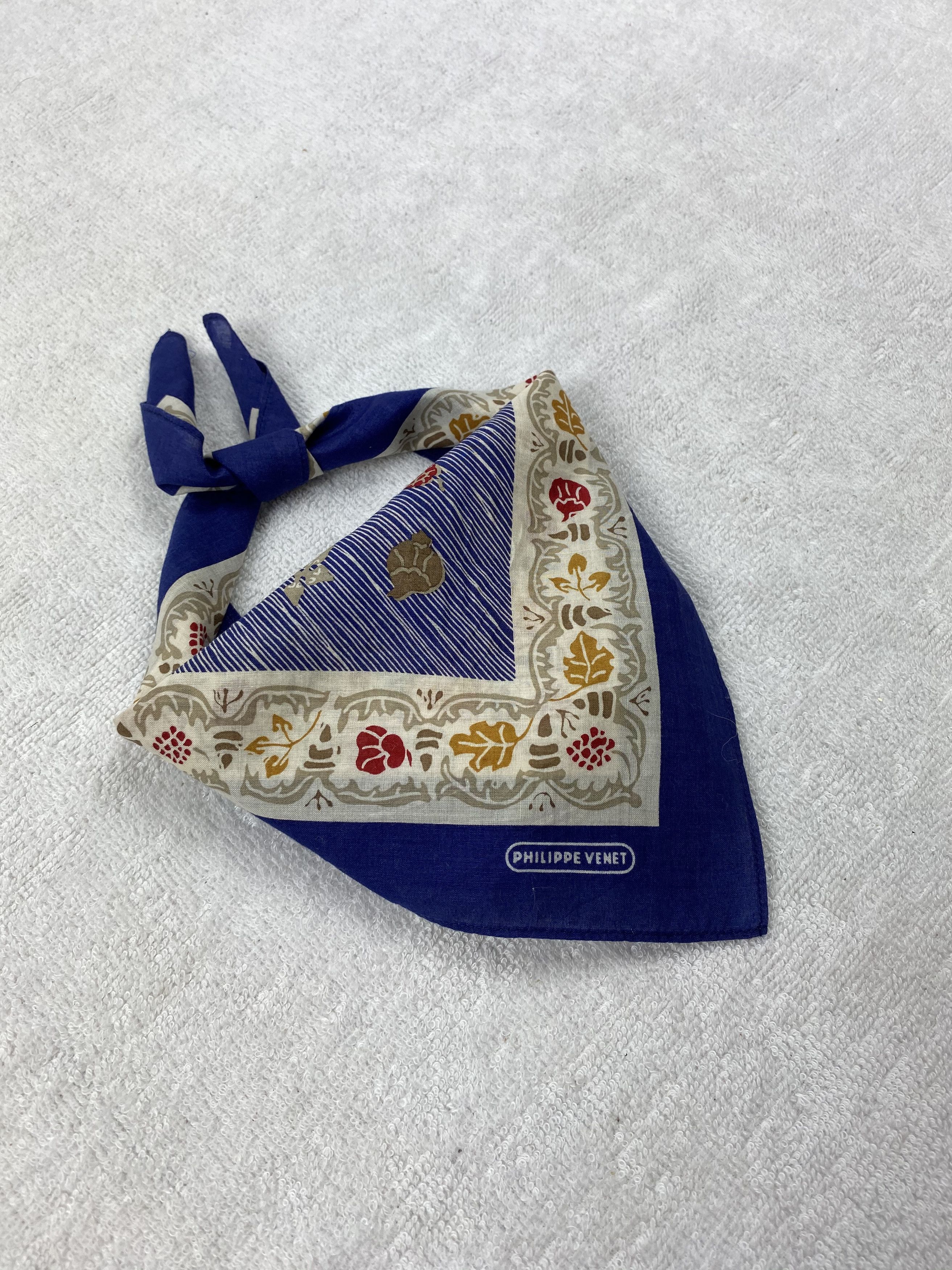 Vintage Philippe Venet Handkerchief / Bandana / Neckerchief Size ONE SIZE - 2 Thumbnail