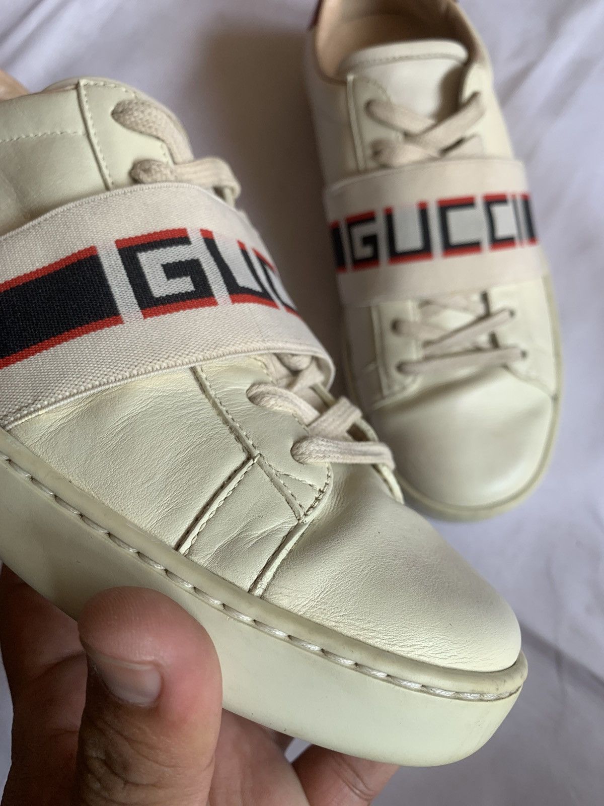 Gucci Gucci Ace Stripe Low Trainers Size US 5 / EU 37 - 4 Thumbnail