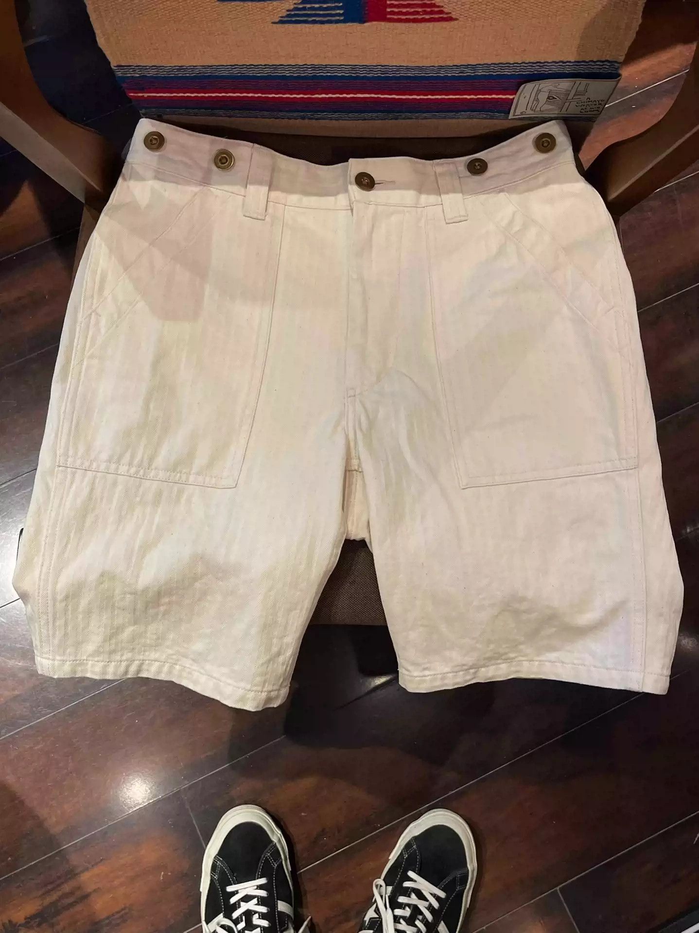 Nigel Cabourn Herringbone Checkered Shorts