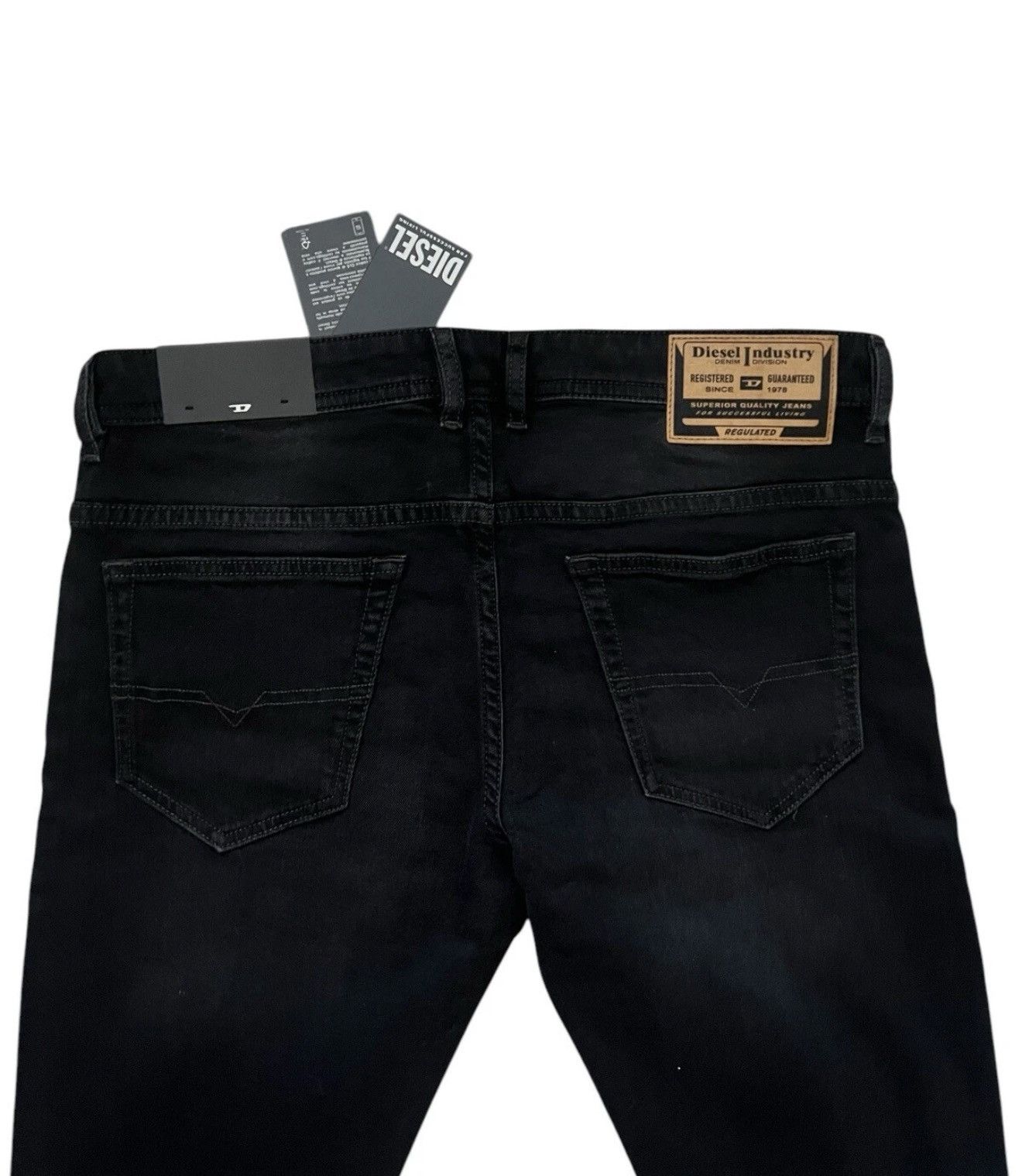 Diesel Diesel Mens Thommer Slim Fit Jeans RM064 Black Size 36/32 Size US 36 / EU 52 - 3 Thumbnail