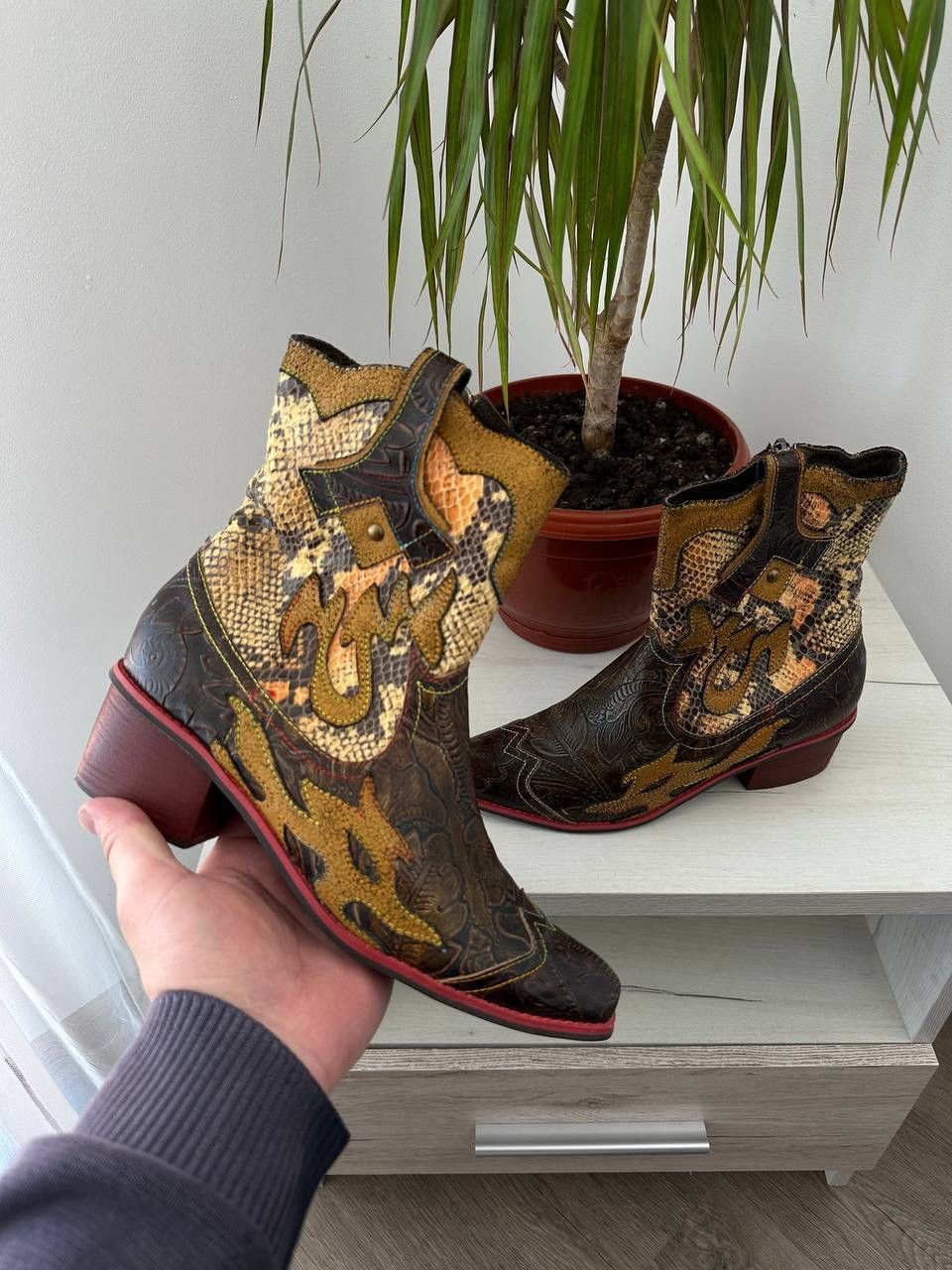 Vintage Japanese Laura Vita Cowboy Boots
