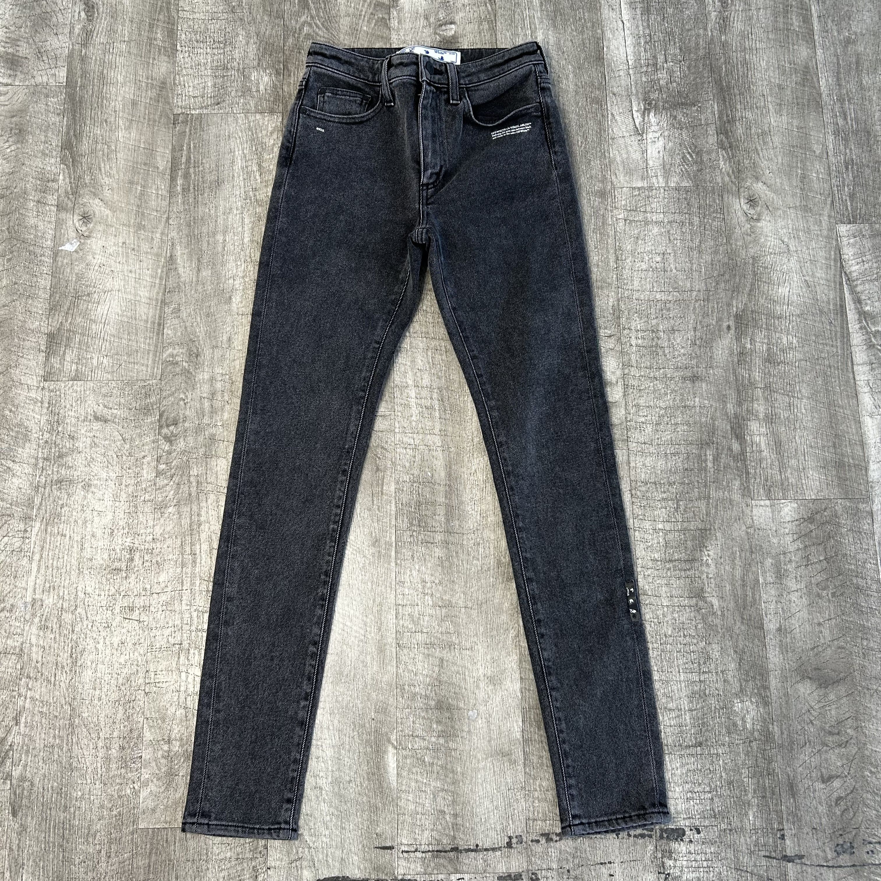 image of Off White Off-White Skinny Denim in Grey, Women's (Size 26)