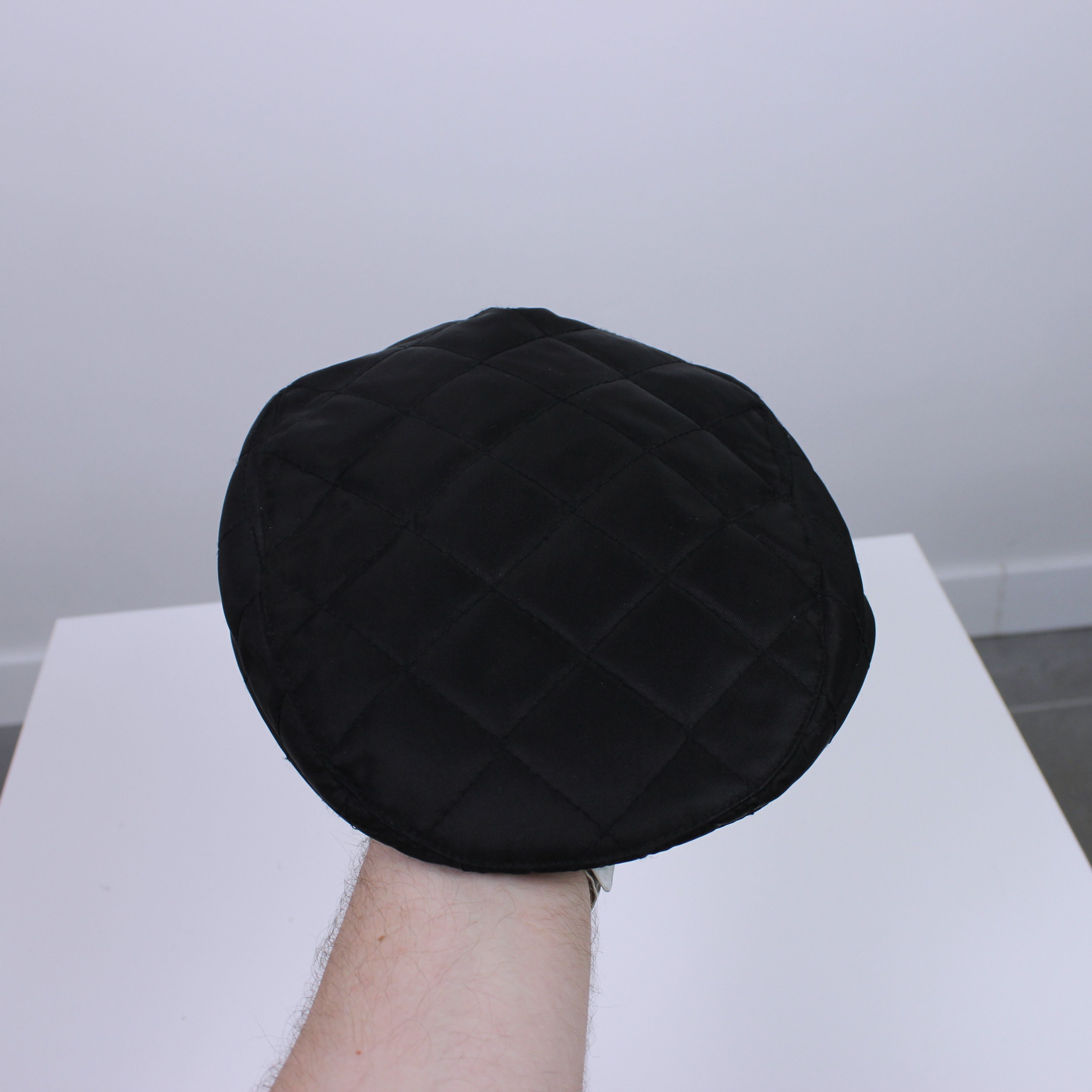 Burberry BURBERRY Black Nova nylon Flat Cap Newsboy Hat S England Size ONE SIZE - 7 Thumbnail
