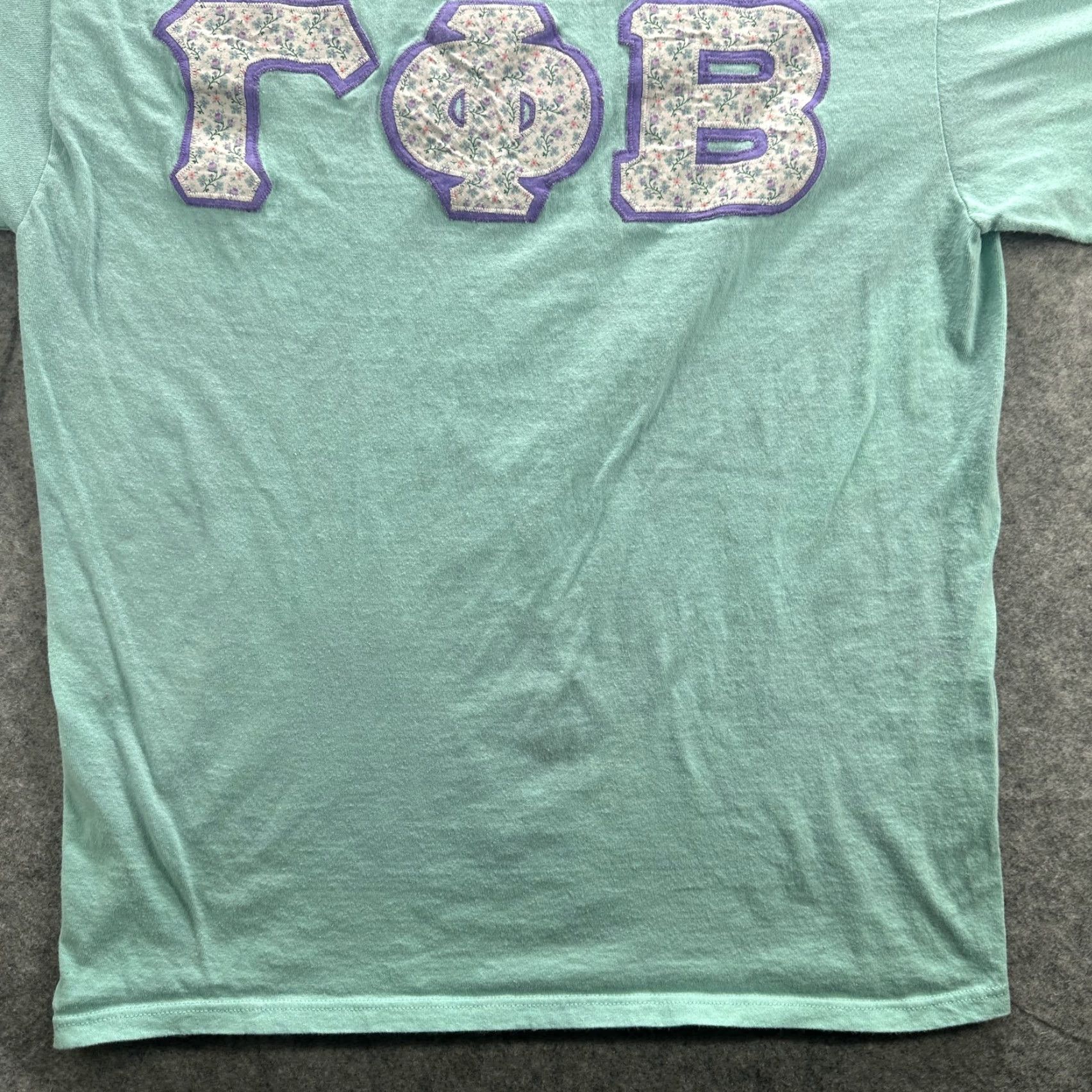 Jerzees VINTAGE Jerzees T-Shirt Mens XL Green College Greek Letters Floral 90s USA Size US XL / EU 56 / 4 - 4 Thumbnail