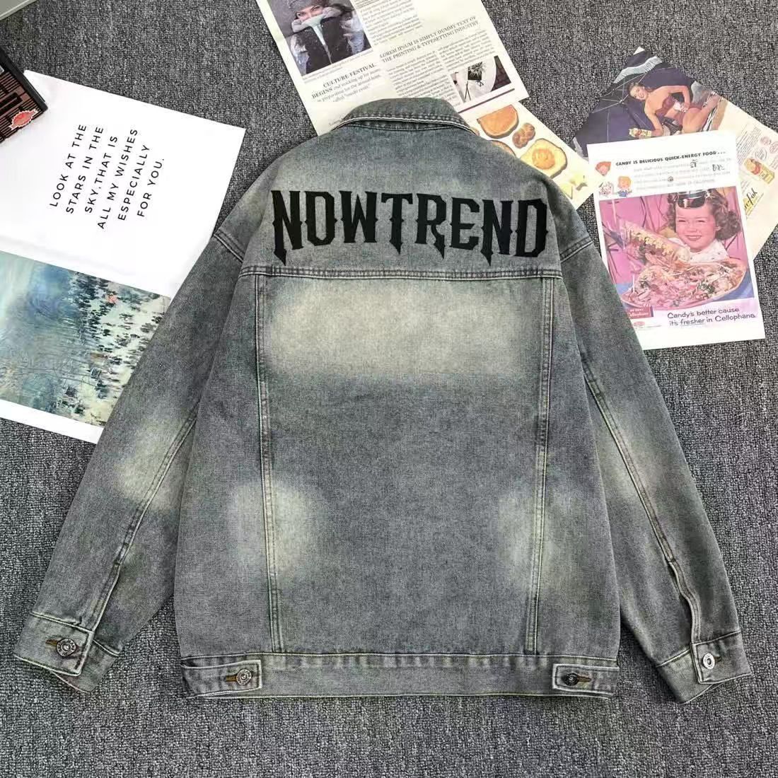 Vintage Vintage Wash Letter Print Denim Jacket Size M Size US M / EU 48-50 / 2 - 3 Thumbnail