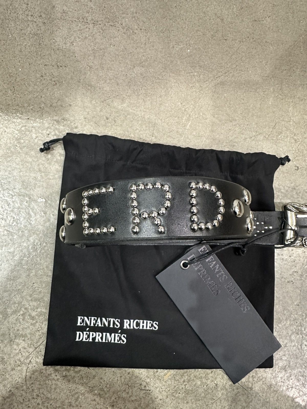 Enfants Riches Deprimes ENFANTS RICHES DEPRIMES - Stud Belt Black Size 36 - 3 Thumbnail