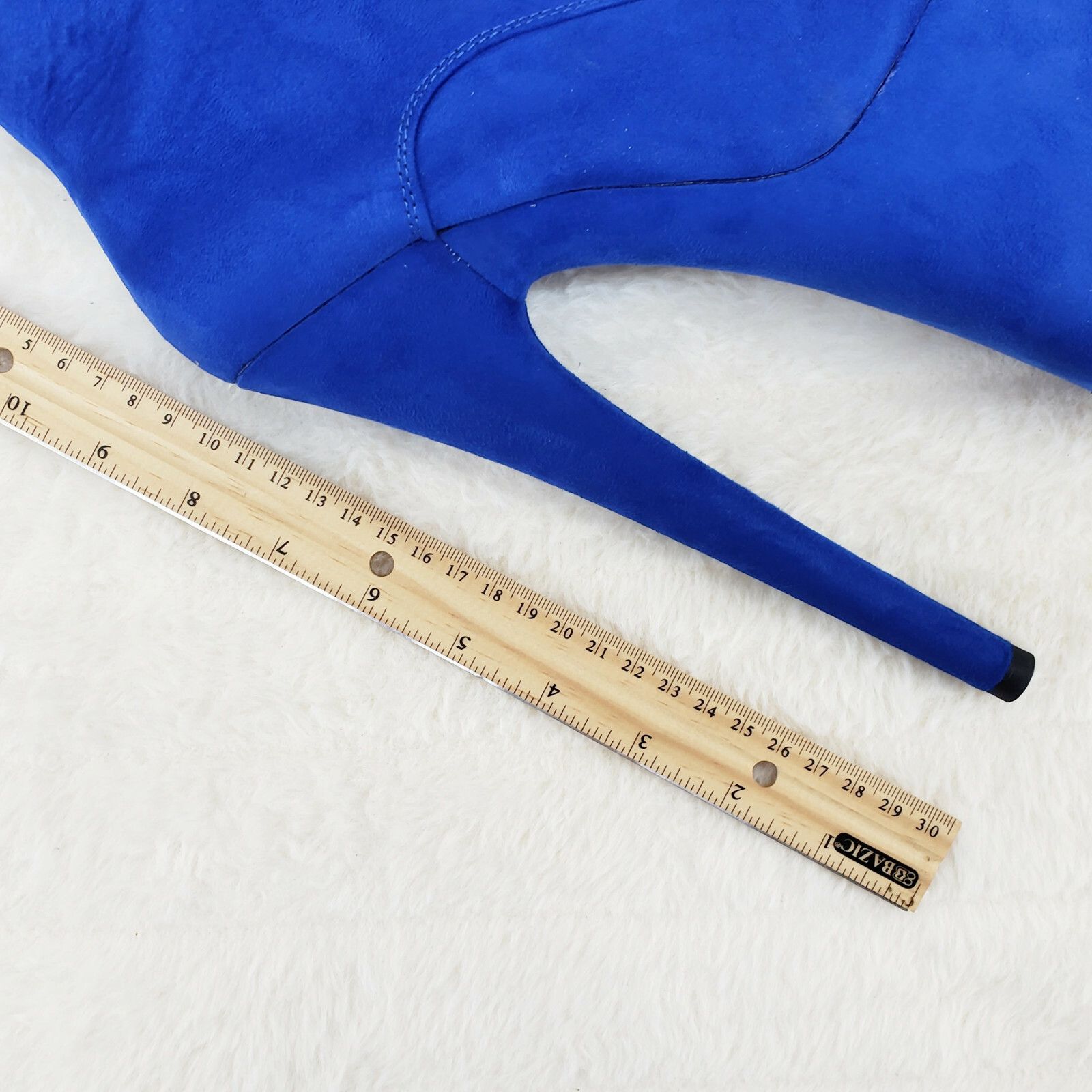 Other Flamingo 1050FS Blue Vegan Suede 8" High Heel Platform Mid C Size US 11 / IT 41 - 5 Thumbnail