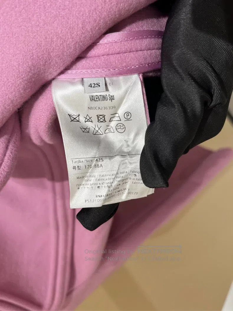 Valentino Valentino Pink-purple long coat Size S / US 4 / IT 40 - 6 Thumbnail
