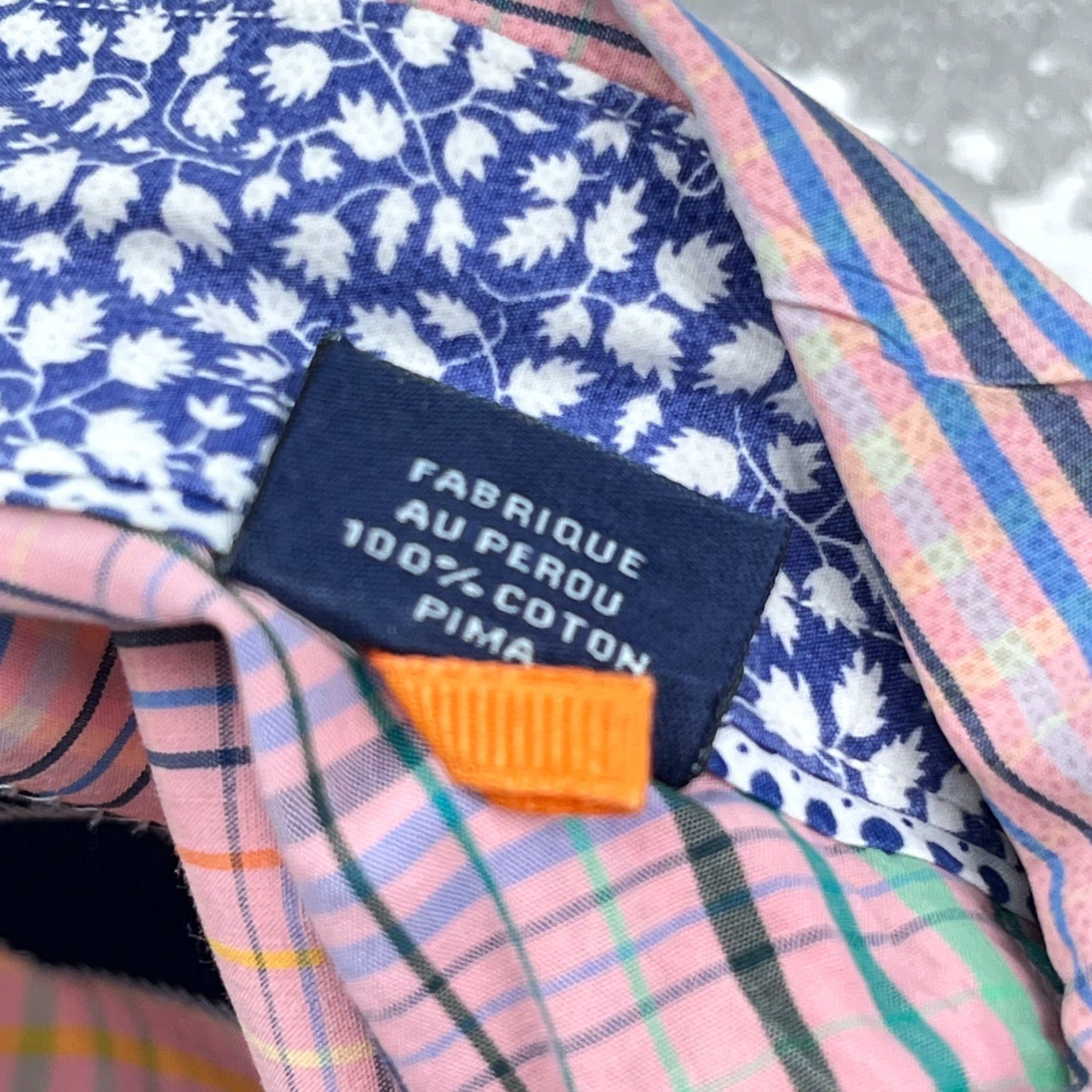 Tommy Bahama Tommy Bahama Shirt Men Medium Pink Plaid Button-Up Casual Beach Classic Size 40R - 6 Thumbnail