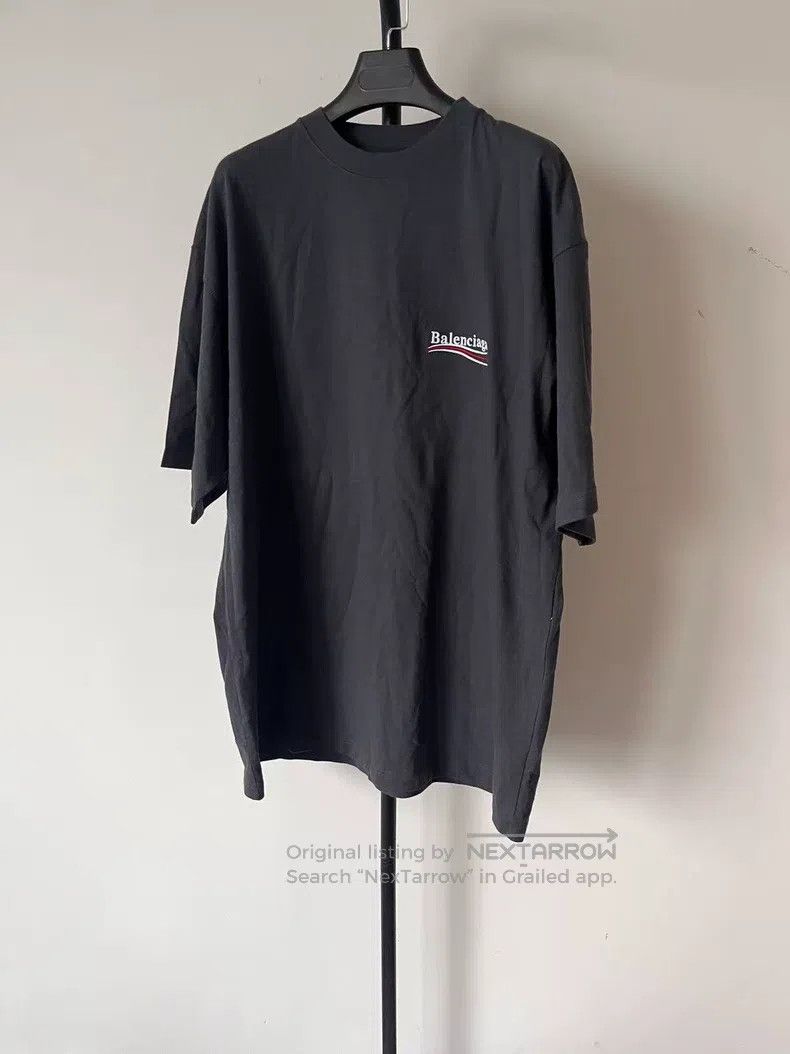 Balenciaga Balenciaga Brand Logo Letter Embroidered Round Neck Short Size US L / EU 52-54 / 3 - 1 Thumbnail
