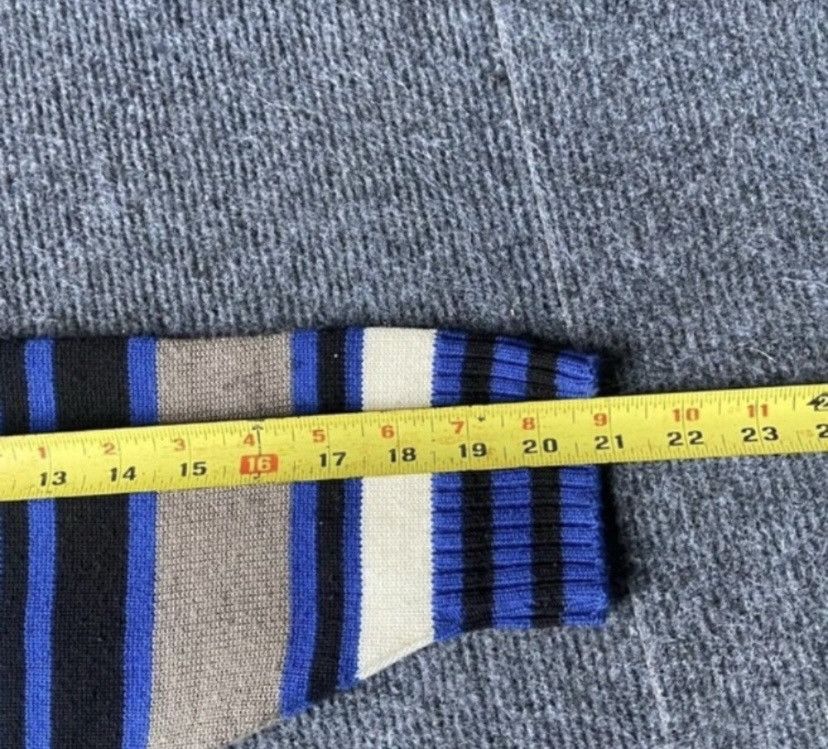 Designer Men Cardigan Sweater Knit Two Tone Blue New Man Medium Size US M / EU 48-50 / 2 - 5 Thumbnail