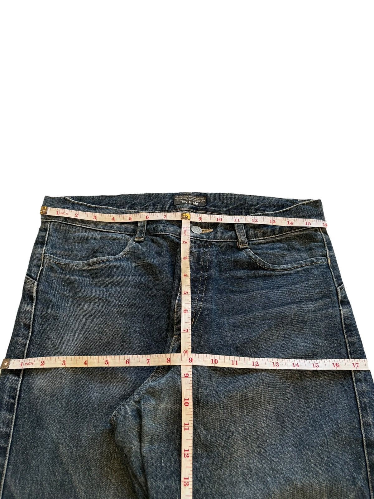 Japanese Brand × Number (N)ine Vintage Japanese Brand Mud Wash Spiral Leg Jeans Size US 32 / EU 48 - 12 Thumbnail
