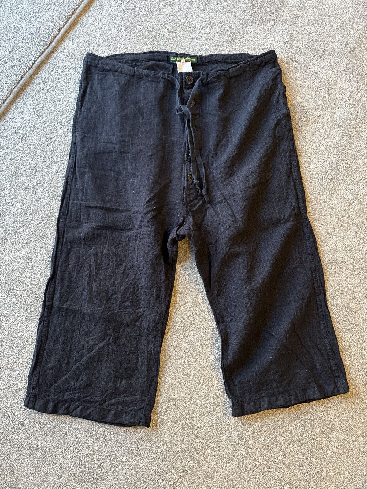 Paul Harnden Shoemakers Wool/Linen drawstring trousers | Grailed