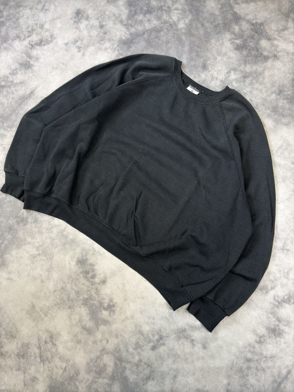 Lee × Unsound Rags × Vintage Crazy vintage 90s essential faded black boxy blank crewneck Size US XL / EU 56 / 4 - 2 Thumbnail