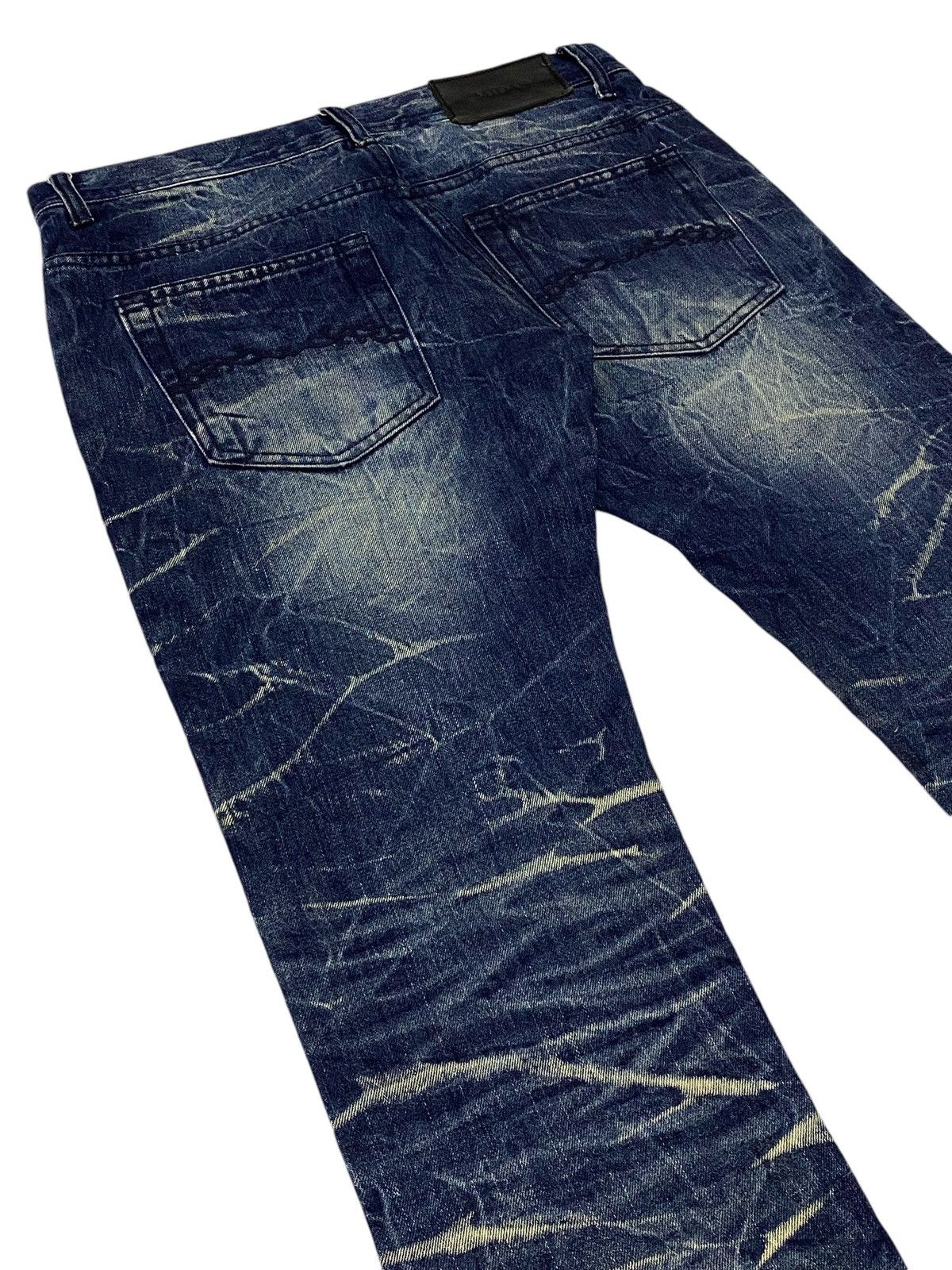 Hysteric Glamour Japanese Brand “MIDAS” Low Rise Glitter Splash BootCut Jeans Size US 30 / EU 46 - 6 Thumbnail
