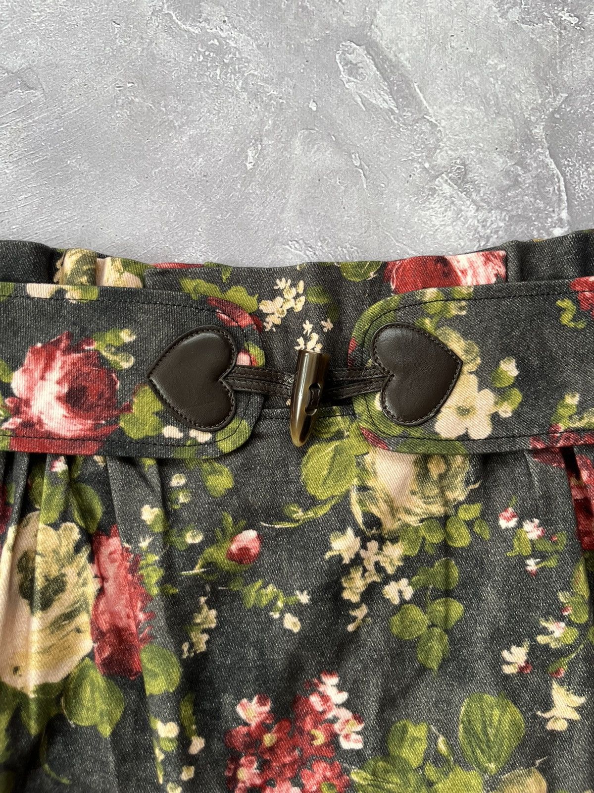 Moschino Love Moschino Cotton skirt Floral Flower Multicolor Size US6 Size 28" / US 6 / IT 42 - 3 Thumbnail