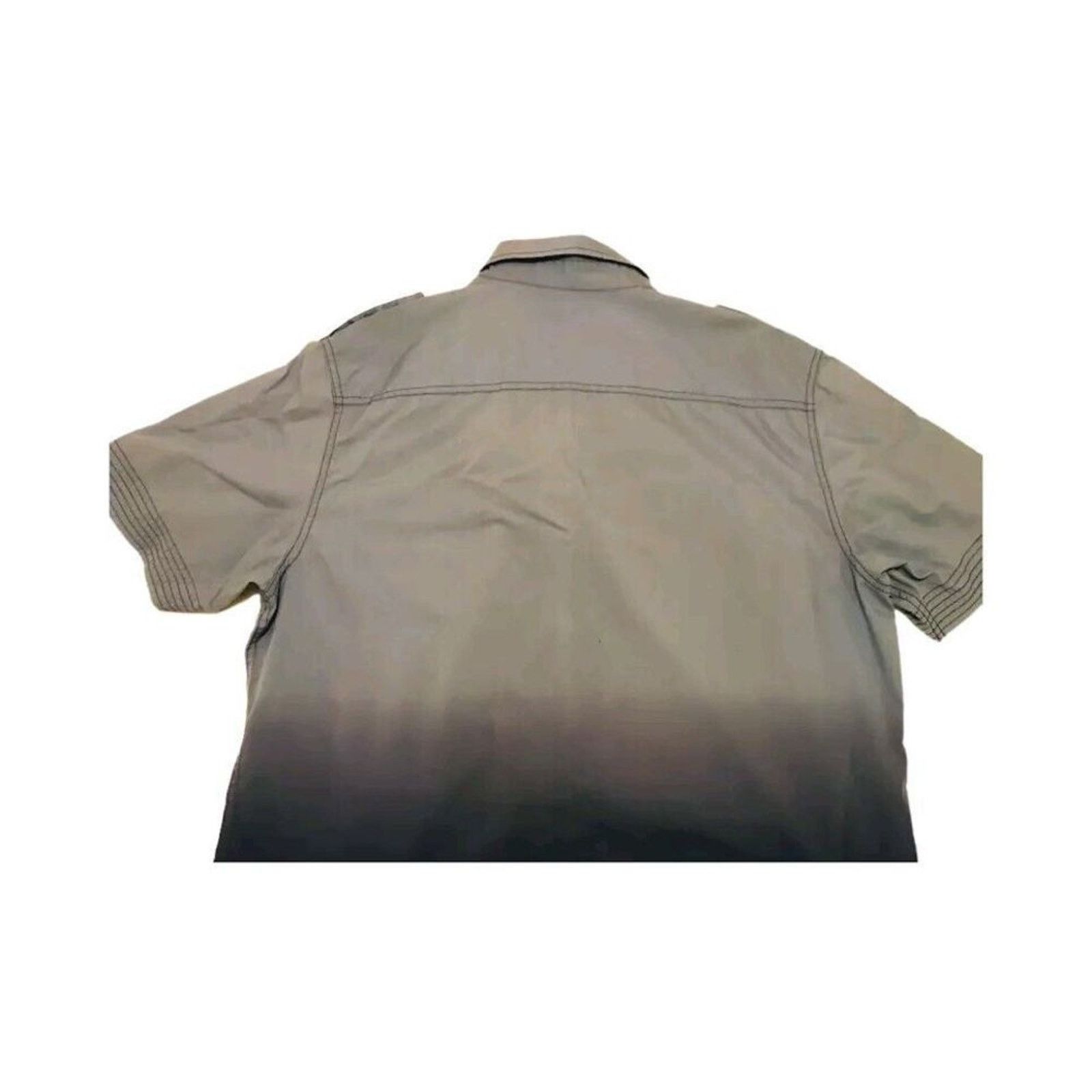 The Unbranded Brand Chalc Men's Shirt Blue Grey XL Long Sleeve Button-Up Cotton Size US XL / EU 56 / 4 - 4 Thumbnail