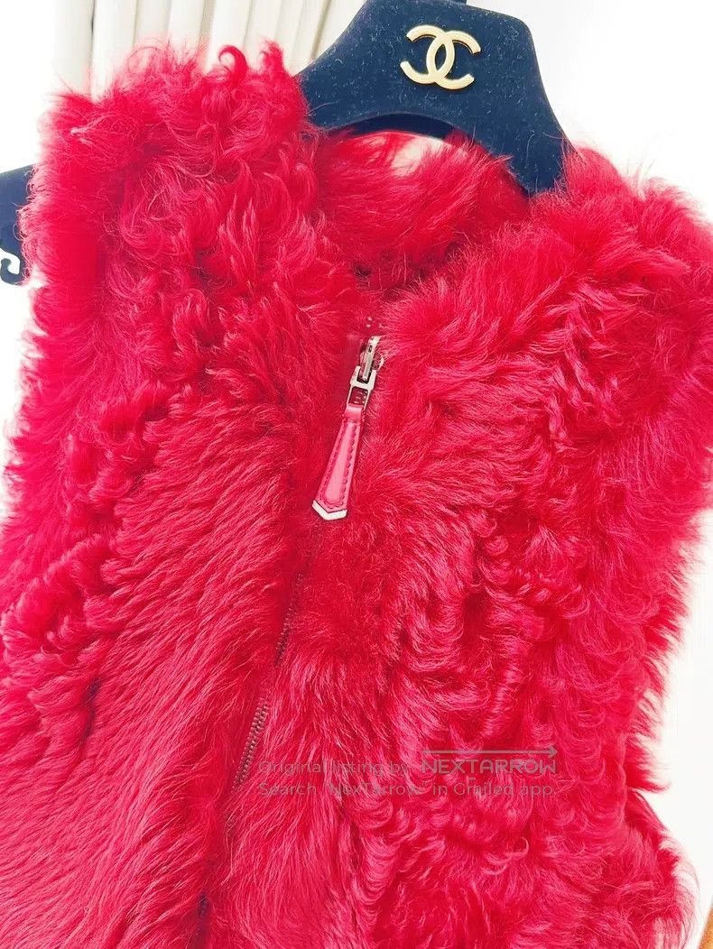 Fendi Fendi Red Size 36 Fur Vest Jacket Size 4XL / US 24-26 - 4 Thumbnail