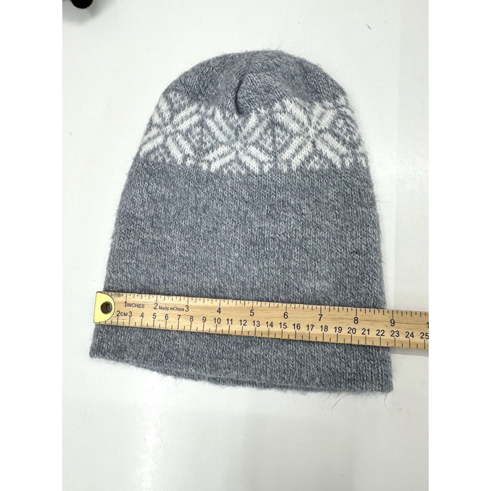 Vintage VINTAGE Unbranded Womens Hat Gray Snowflake Beanie Pull On Knit Size ONE SIZE - 5 Thumbnail