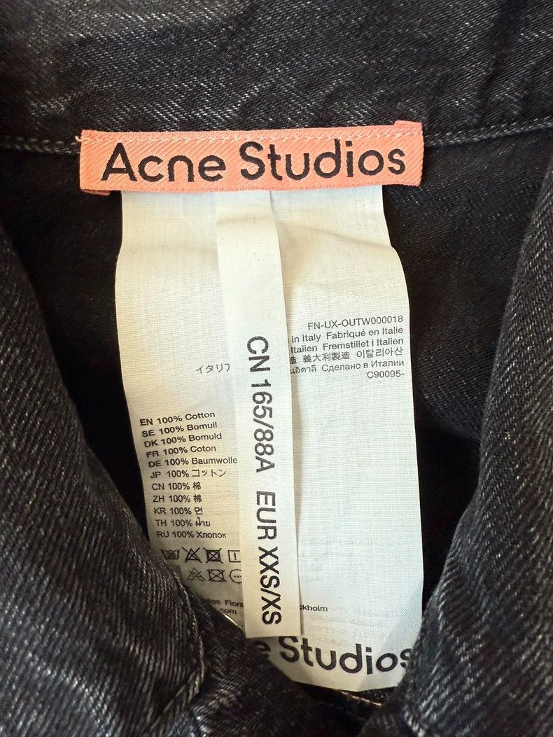 Acne Studios acne studios black demin jacket 2502-Nextarrow Size US XS / EU 42 / 0 - 2 Thumbnail