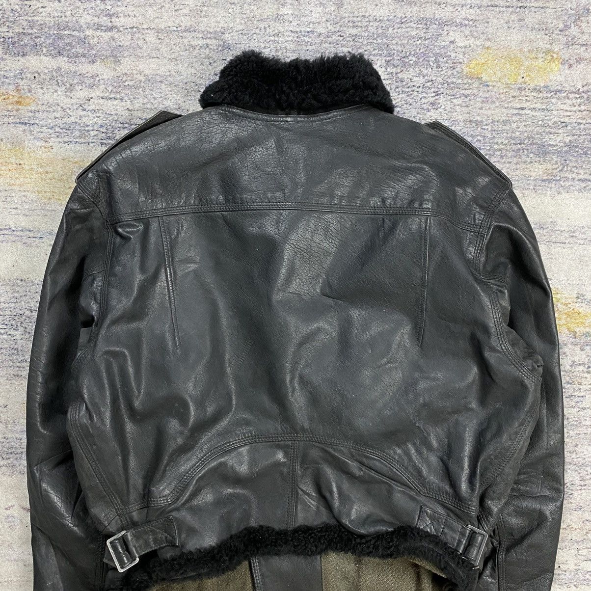 Emporio Armani Vintage runway leather armani bikers leather jacket Size US S / EU 44-46 / 1 - 7 Thumbnail
