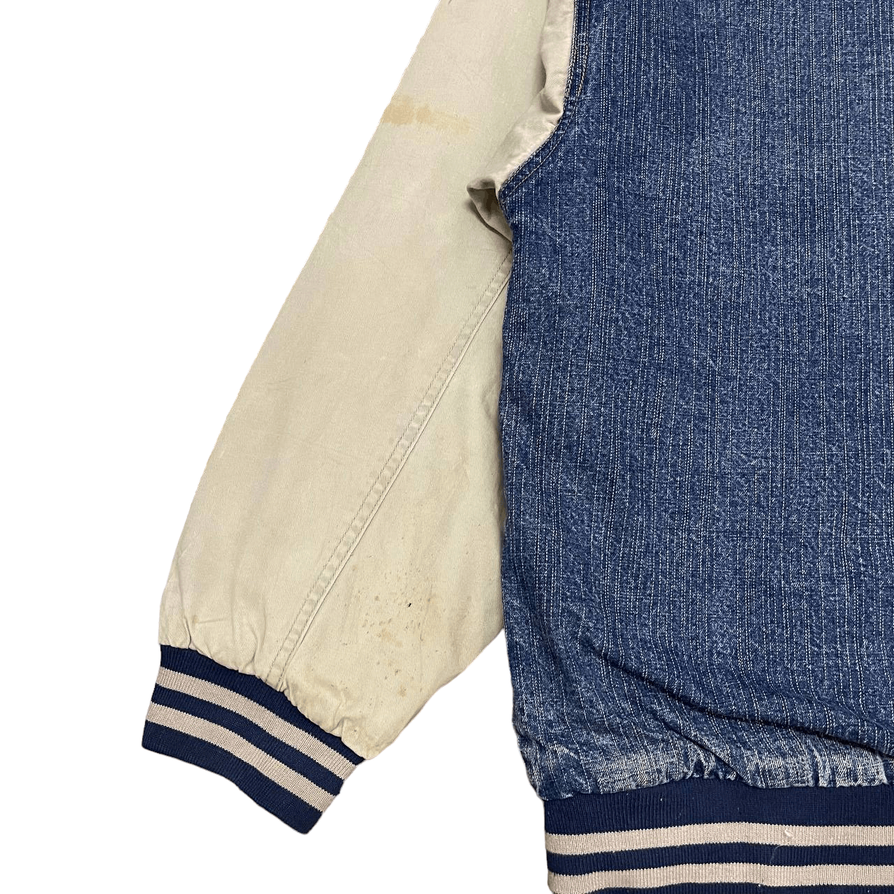 Route 66 Vintage 90's Route 66 Quilted Line Denim Bomber Jacket Size US M / EU 48-50 / 2 - 17 Thumbnail