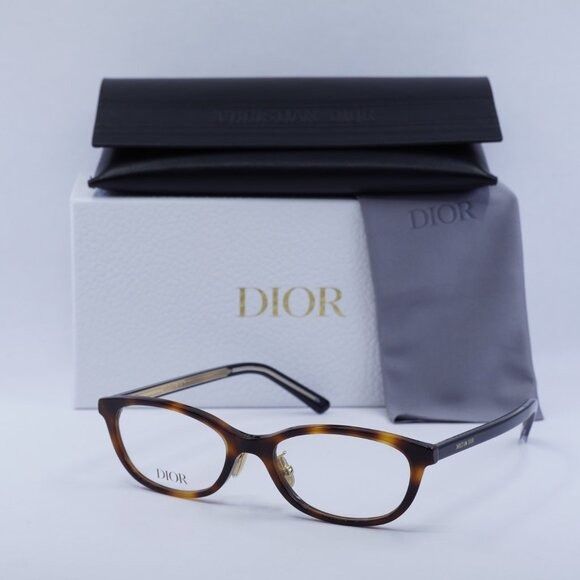 Dior Dior DIORSPIRITO R2J 2600 Eyeglasses Shiny Honey Havana 53mm Size ONE SIZE - 11 Thumbnail