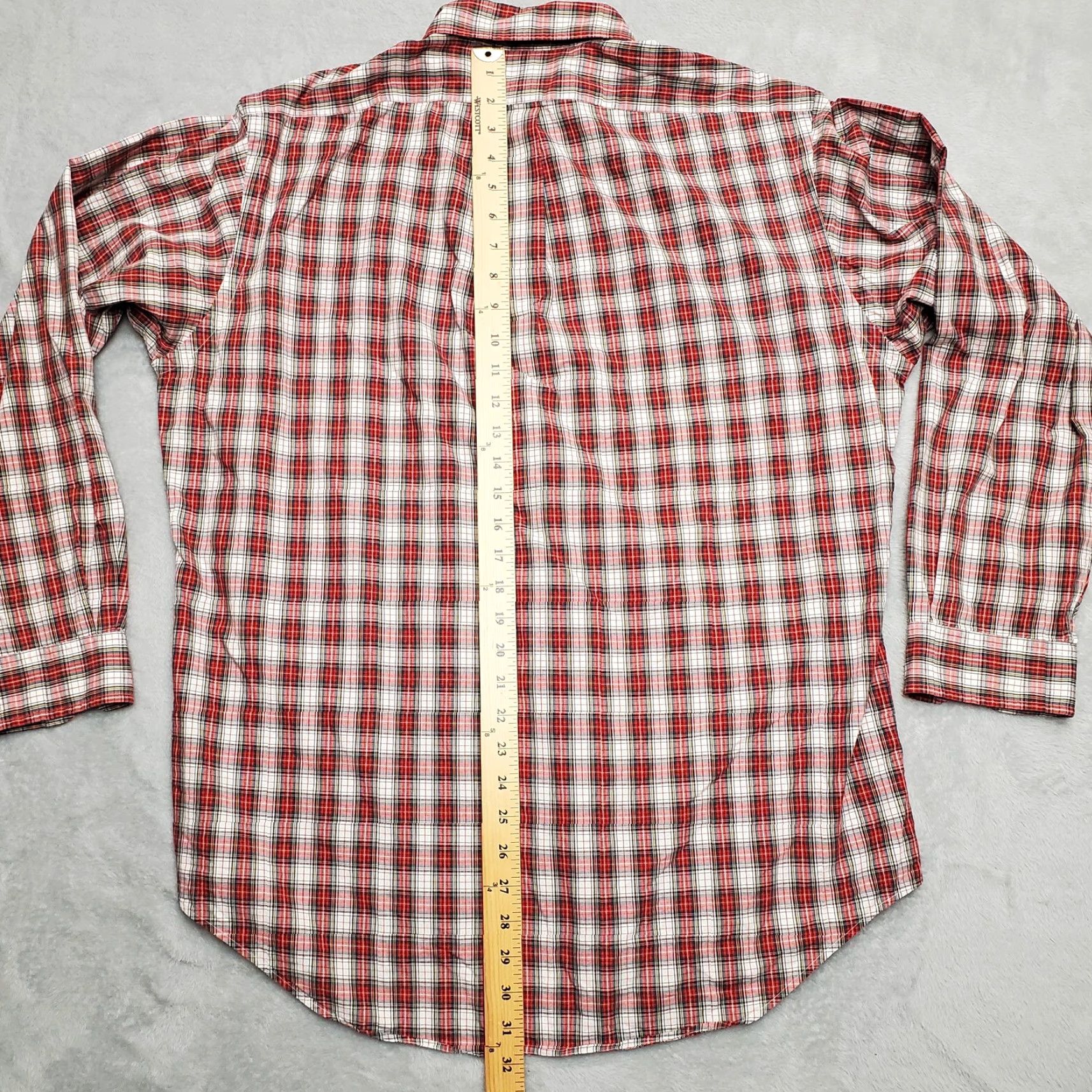 Polo Ralph Lauren VTG Ralph Lauren Shirt Mens 16 Red Plaid Yarmouth 100% Cotton Long Sleeve Button Up Shirt Mens Red Plaid Size US S / EU 44-46 / 1 - 7 Thumbnail