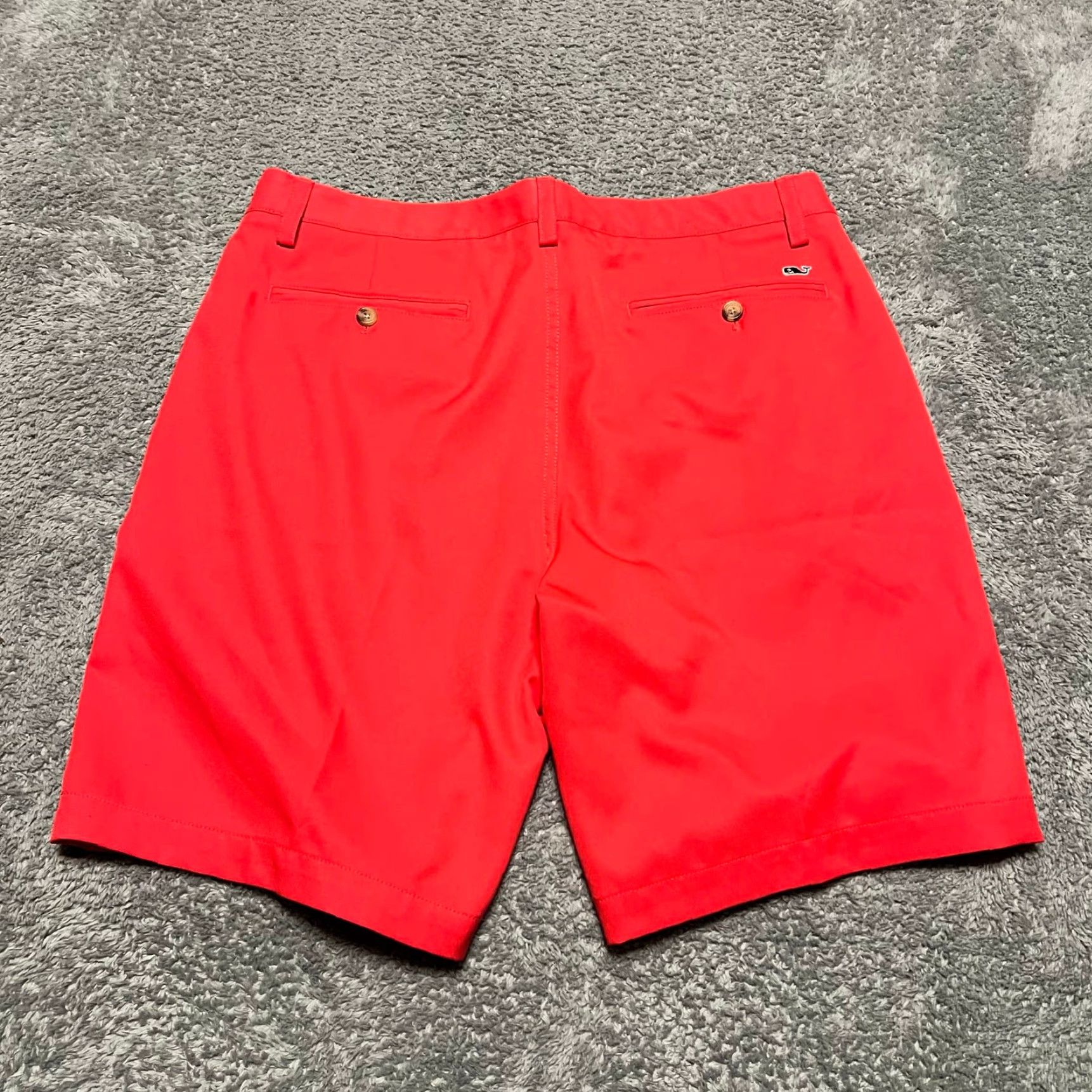 Vineyard Vines Vineyard Vines Links Shorts Mens 36 Red Pink Flat Front Golf 9" Chino Size US 36 / EU 52 - 3 Thumbnail