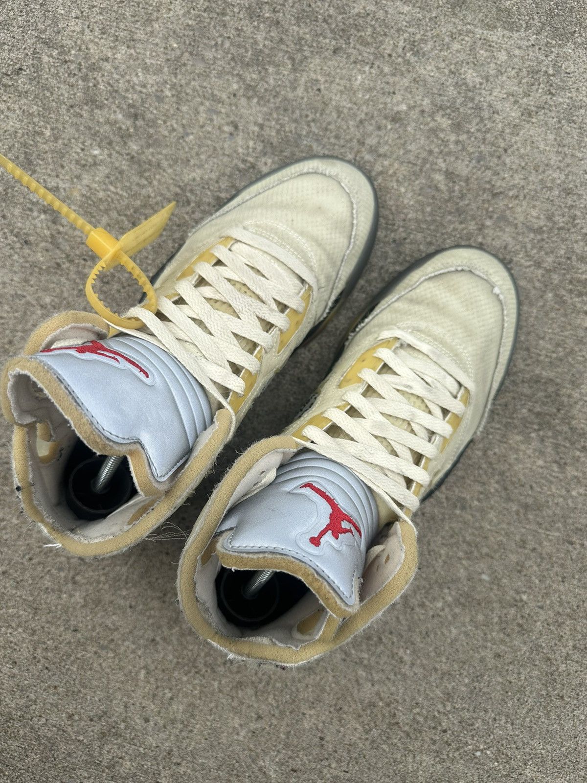 Jordan Brand × Off-White Nike Off-White Air Jordan 5 Retro SP Sail size 9 Size US 9 / EU 42 - 3 Thumbnail