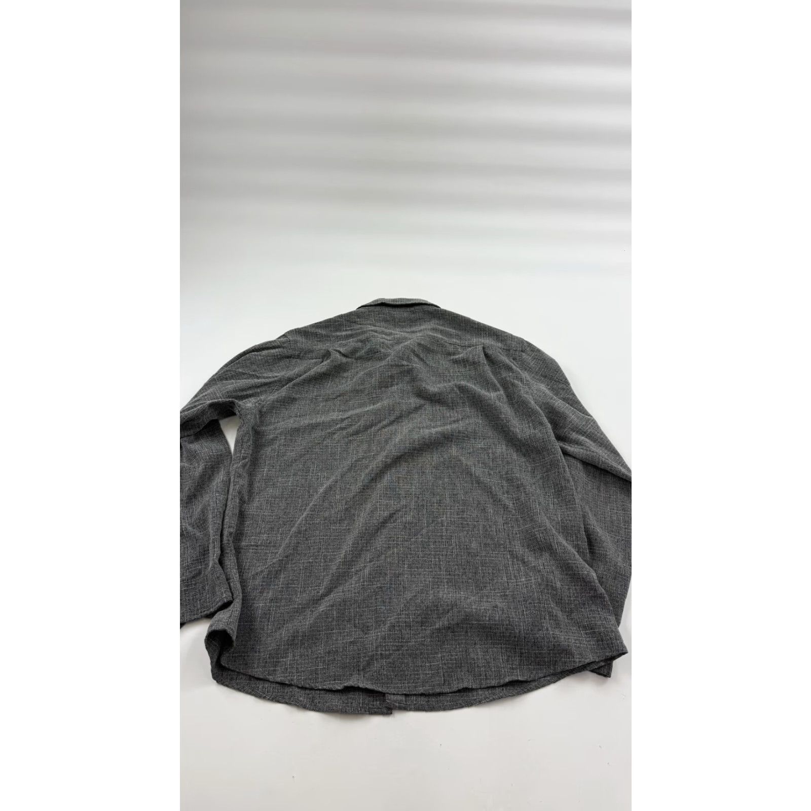 Vintage COOFANDY Shirt Mens XL Gray Linen Blend Button Front Long Sleeve Pocket Casual Size US XL / EU 56 / 4 - 6 Thumbnail