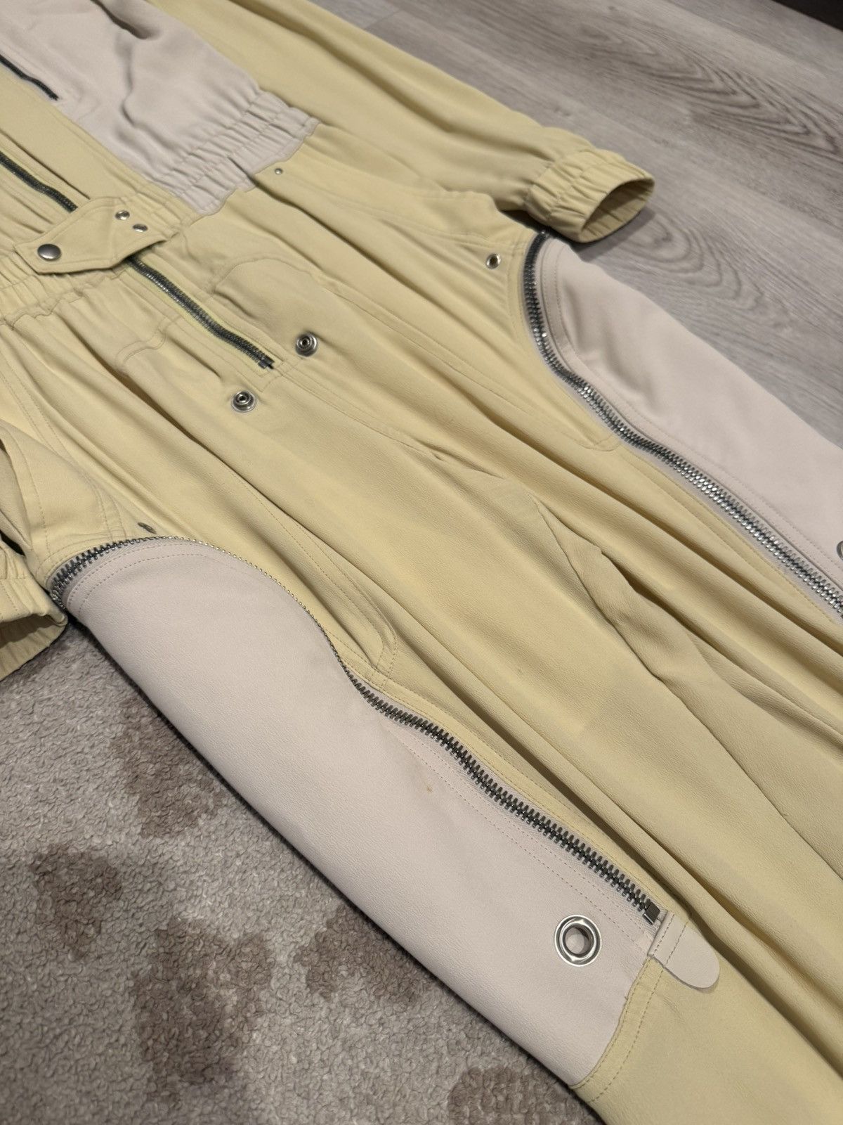 Rick Owens runway s/s 2020 silk flight suit!! Size US 28 / EU 44 - 3 Thumbnail