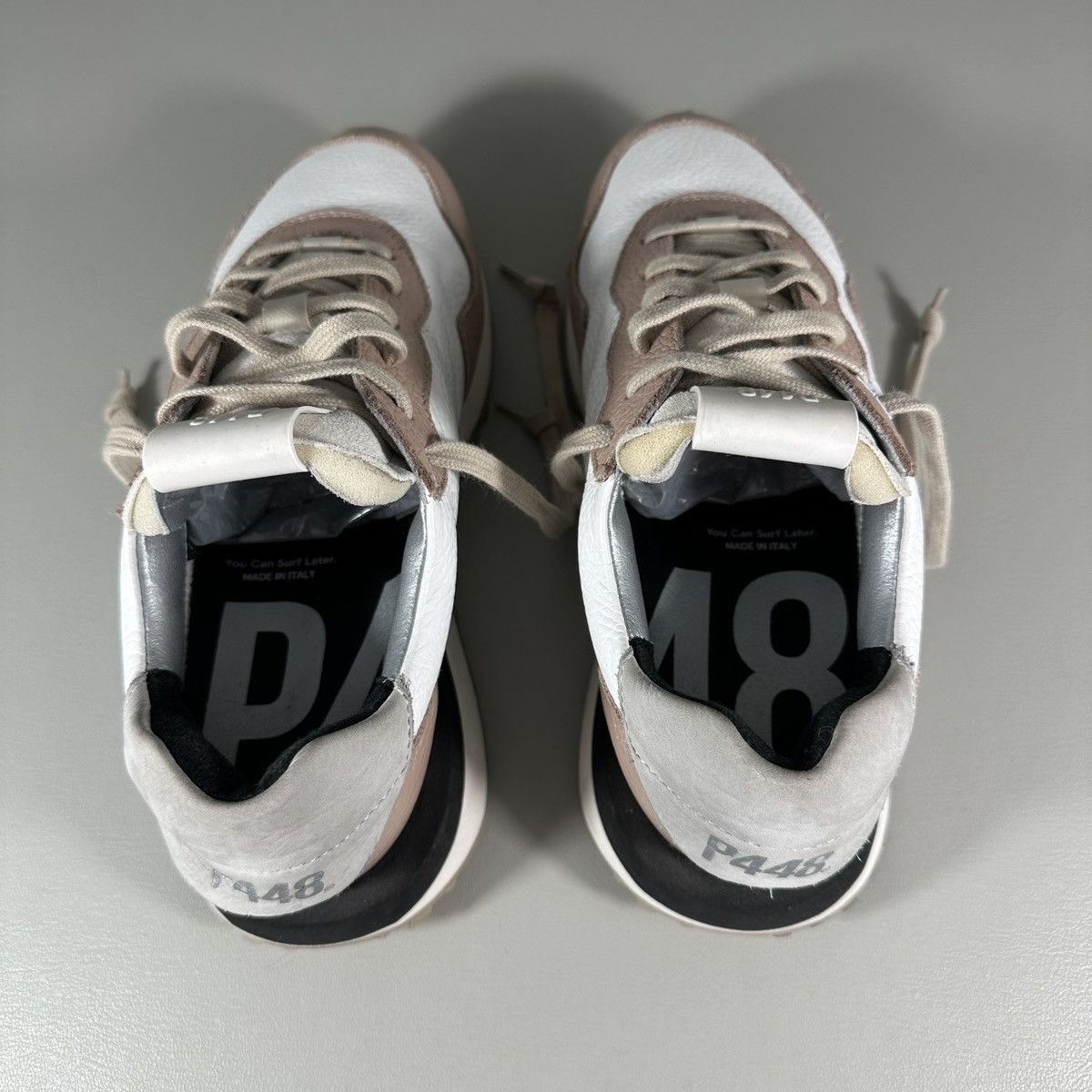 P448 P448 Cancun White / Rose Leather Sneakers Size US 8 / IT 38 - 7 Thumbnail