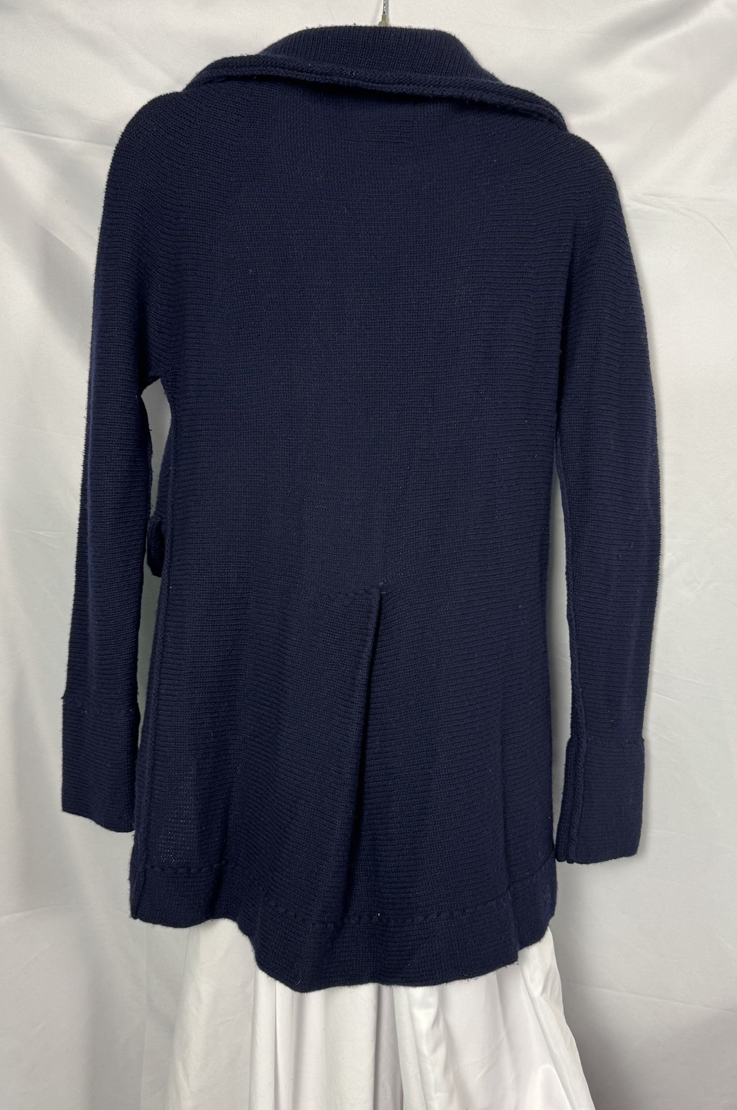 Y's Y's Yohji Yamamoto Navy Wool Knit Cutaway Jacket, Size 2 Size XS / US 0-2 / IT 36-38 - 5 Thumbnail