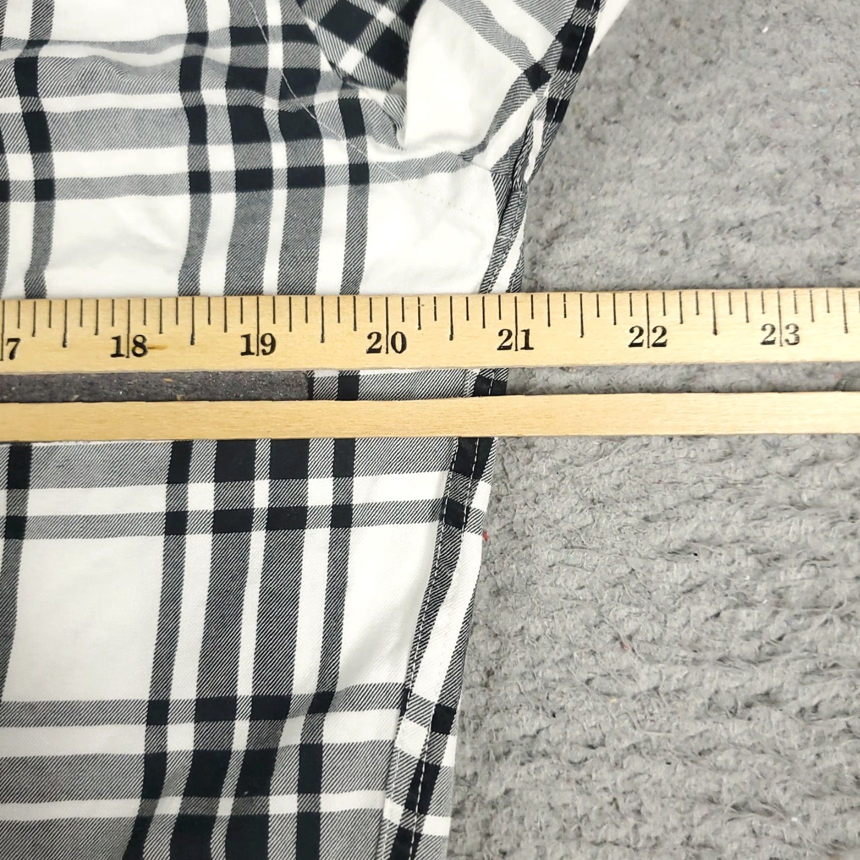 Express VINTAGE EXPRESS Shirt Mens Size Medium Gray Plaid Button-Up Long Sleeve Slim Fit Size US M / EU 48-50 / 2 - 5 Thumbnail