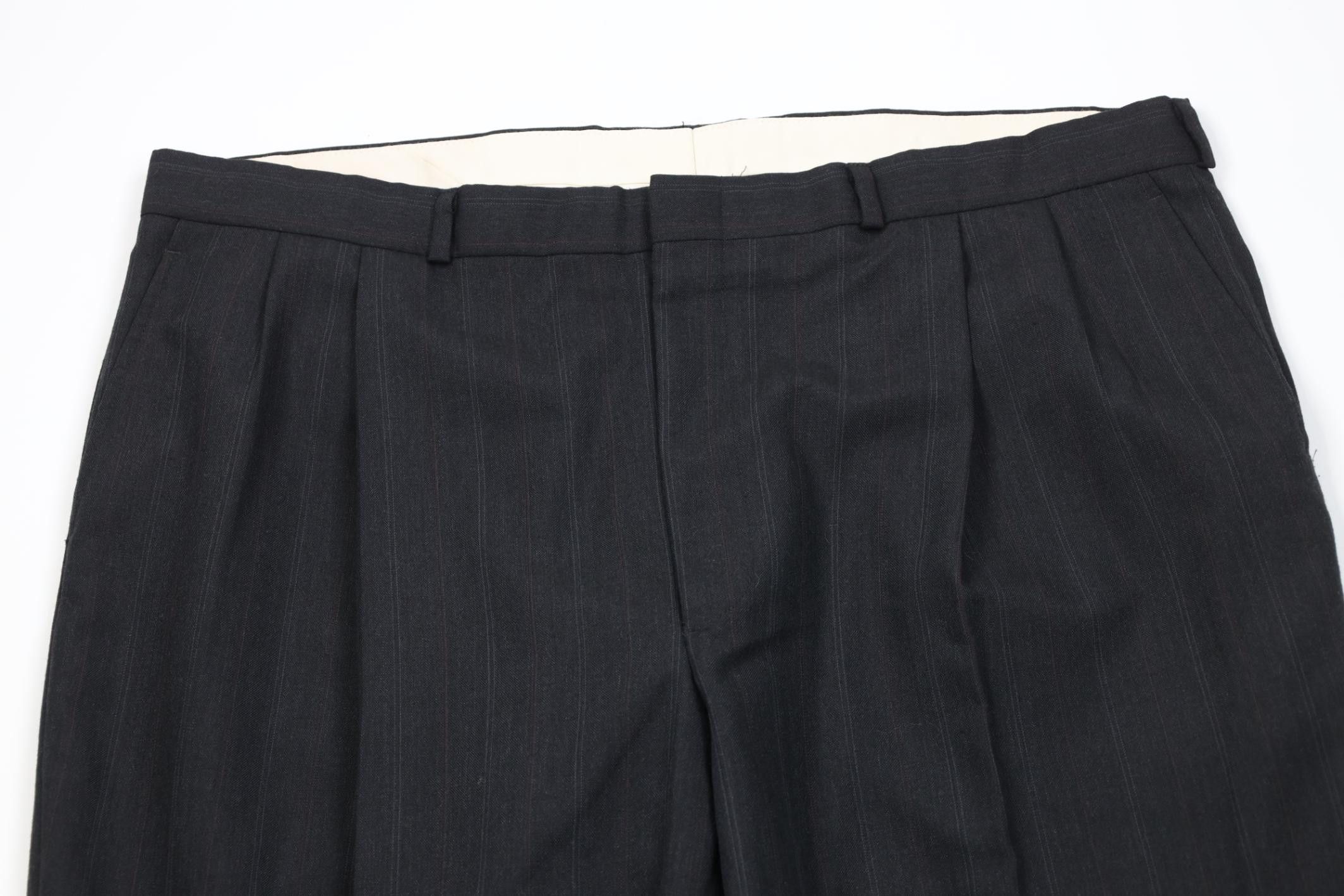 Vintage Vintage 70s Streetwear Knit Striped Wide Leg Chino Pants USA Size US 40 / EU 56 - 2 Thumbnail