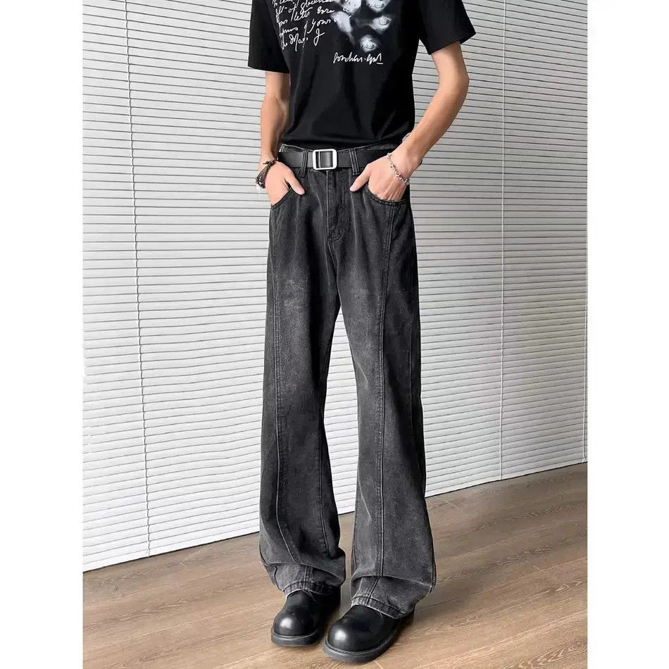 Japanese Brand Retro loose casual micro flared jeans Size US 30 / EU 46 - 2 Thumbnail