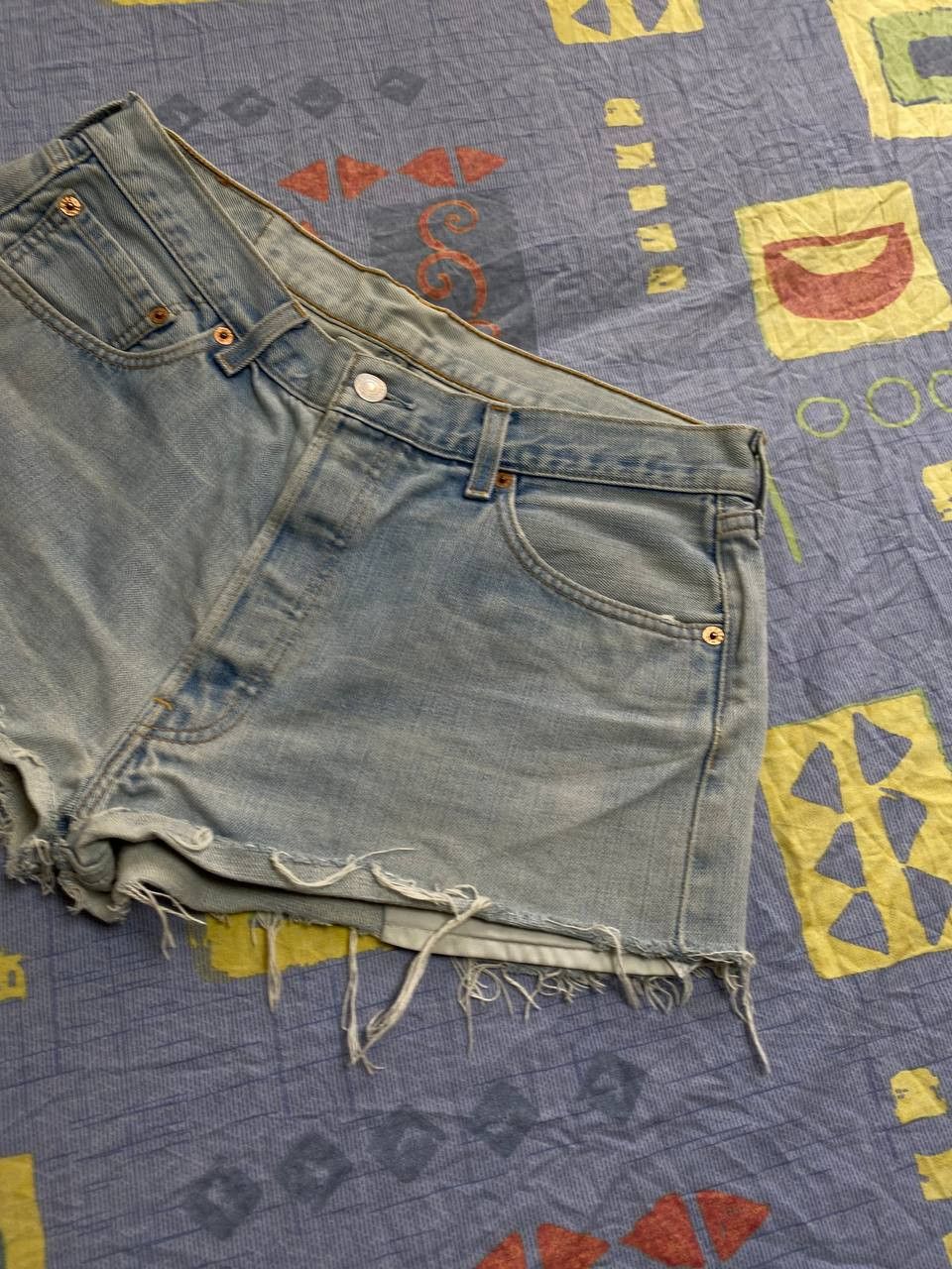 Levi's Levis Womens 501 Shorts Denim Size 34" / US 12 / IT 48 - 3 Thumbnail