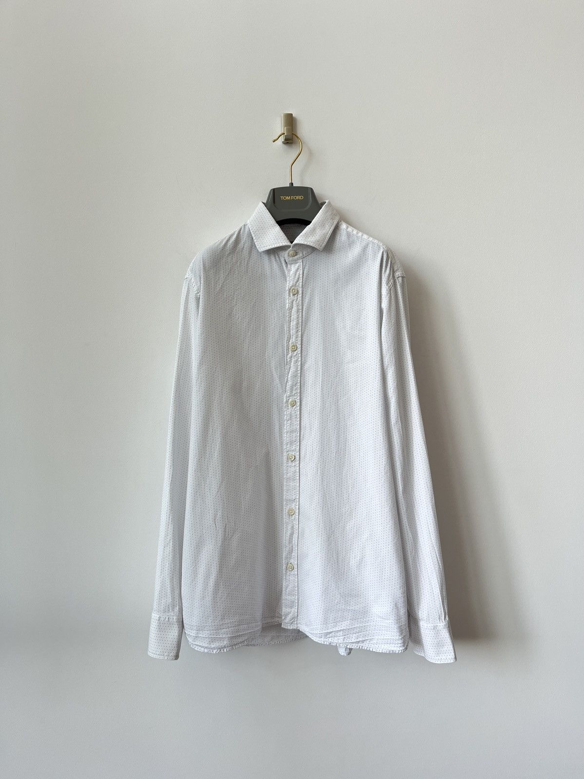 Ermenegildo Zegna × Z Zegna Ermenegildo Zegna Polka Dot Shirt Luxury Old Money Size US L / EU 52-54 / 3 - 2 Thumbnail