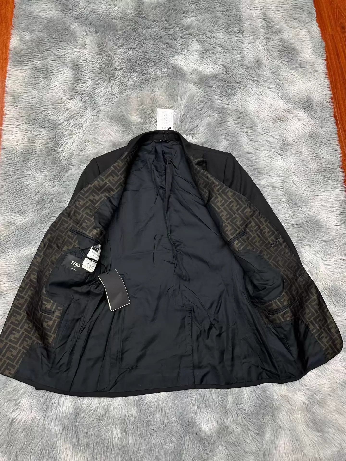 Fendi Fendi FF Monogram Lining Haute Suit Jacket 44 Size 44R - 3 Thumbnail