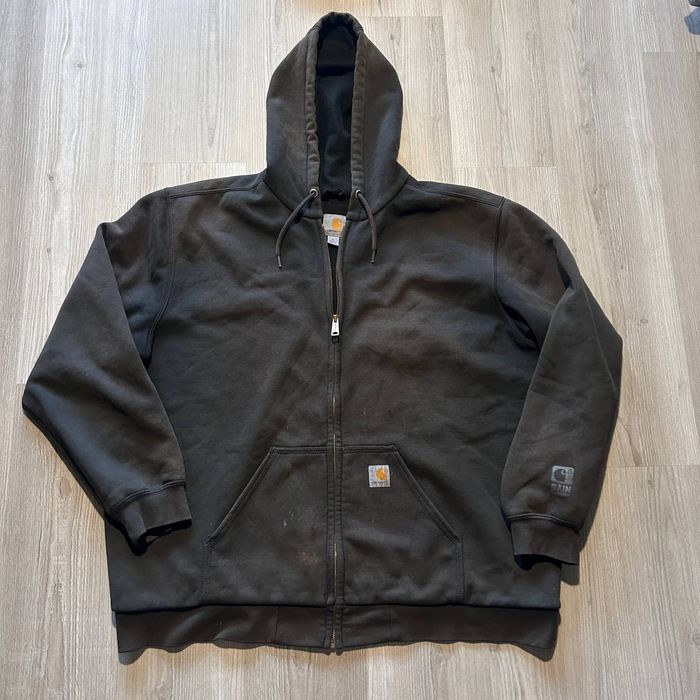 Carhartt Carhartt Rain Defender Rutland Black Hoodie Sweatshirt XL ...