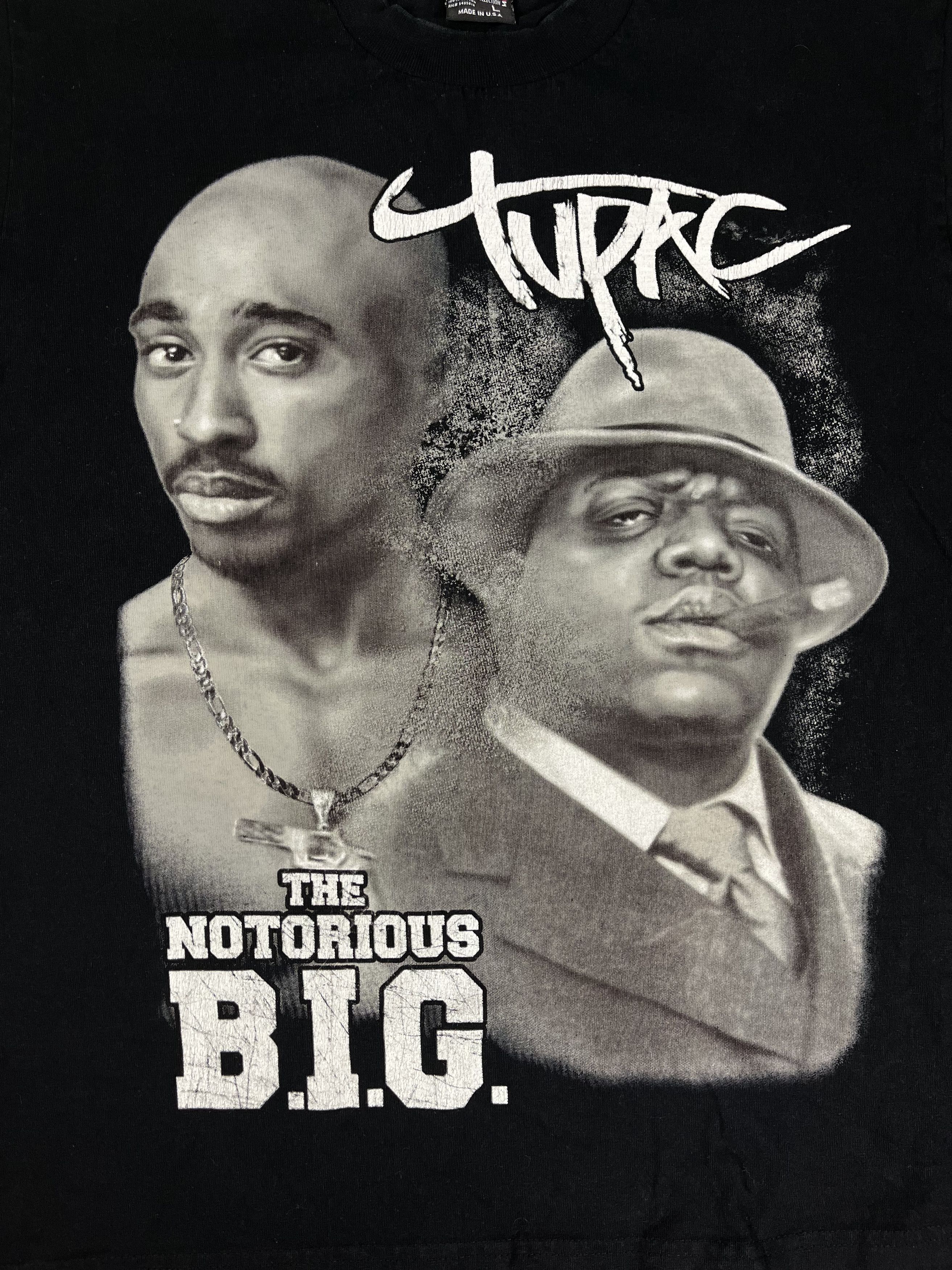 Rap Tees × Vintage Vintage Tupac Shakur “2Pac” The Notorious B.I.G Shirt Size US L / EU 52-54 / 3 - 4 Thumbnail