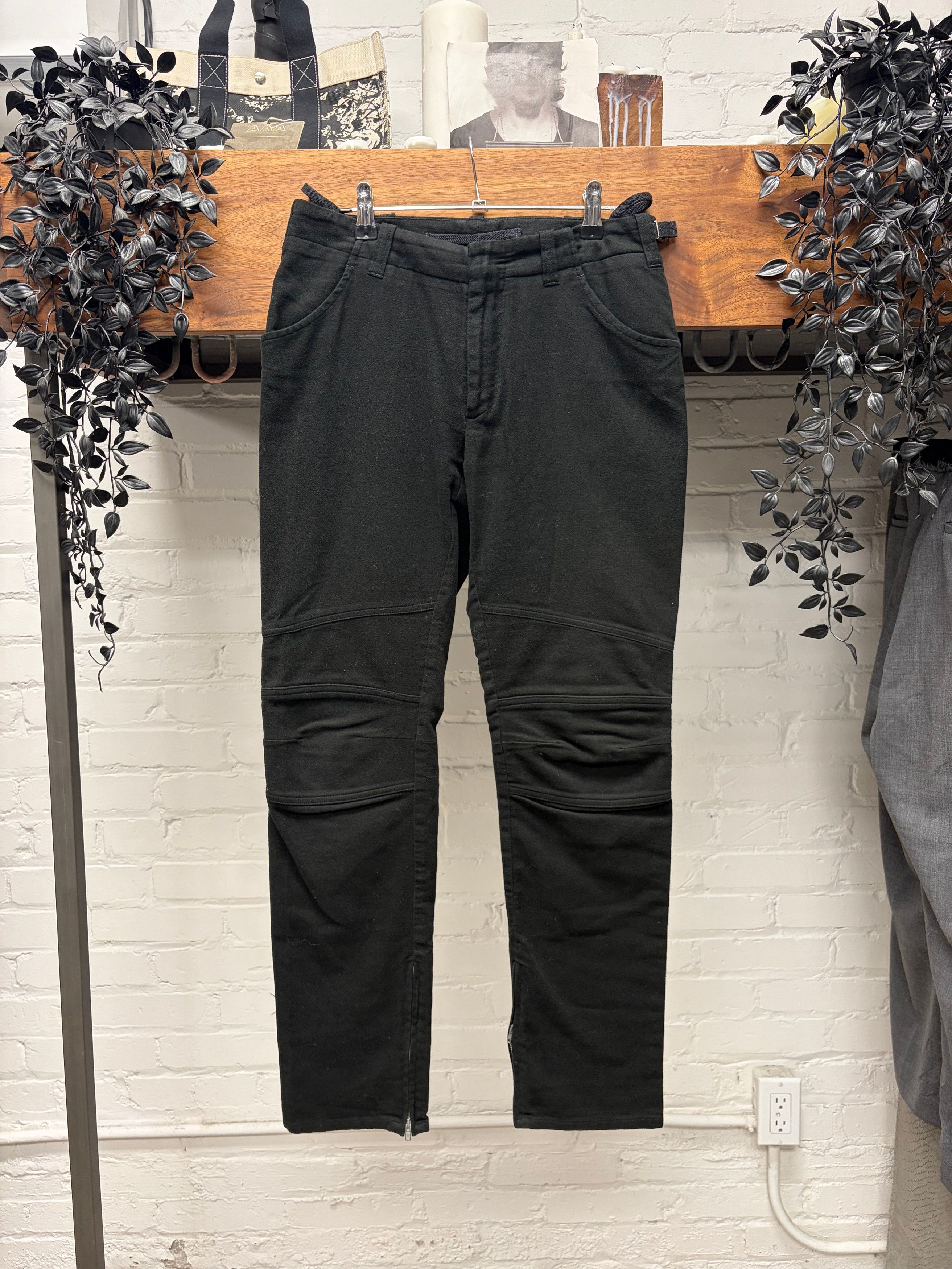 Helmut Lang Archive 90s Helmut Lang Striped Black Wool Trousers