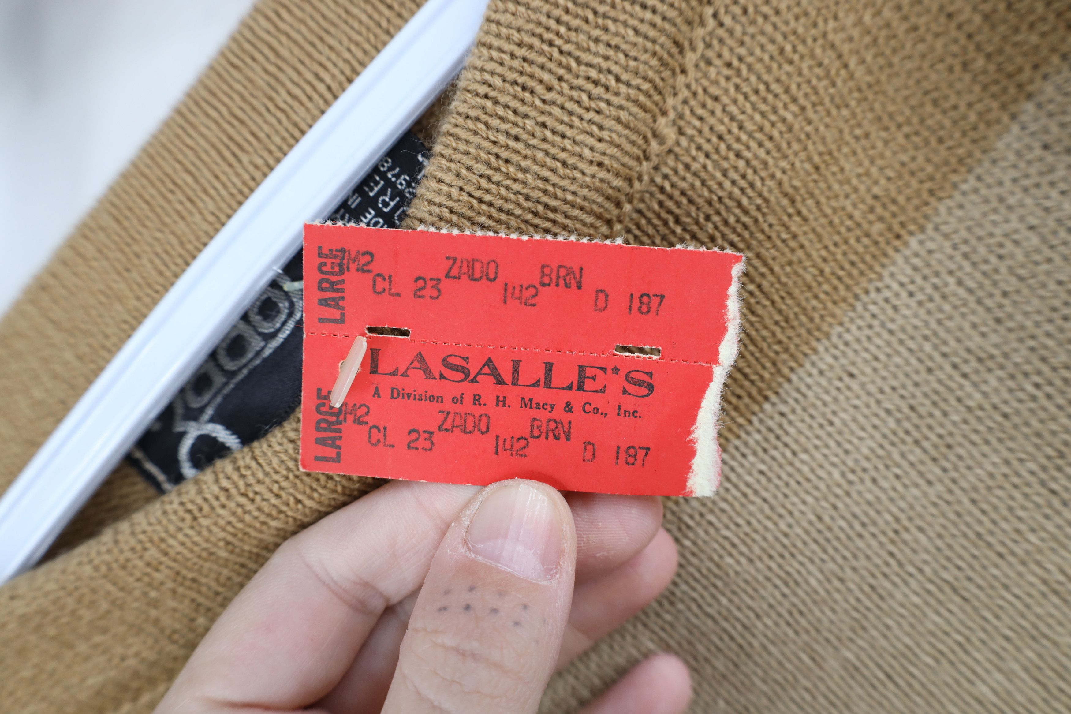 Vintage Deadstock Vintage 70s Mid Century Modern Knit Sweater Size L / US 10 / IT 46 - 6 Thumbnail